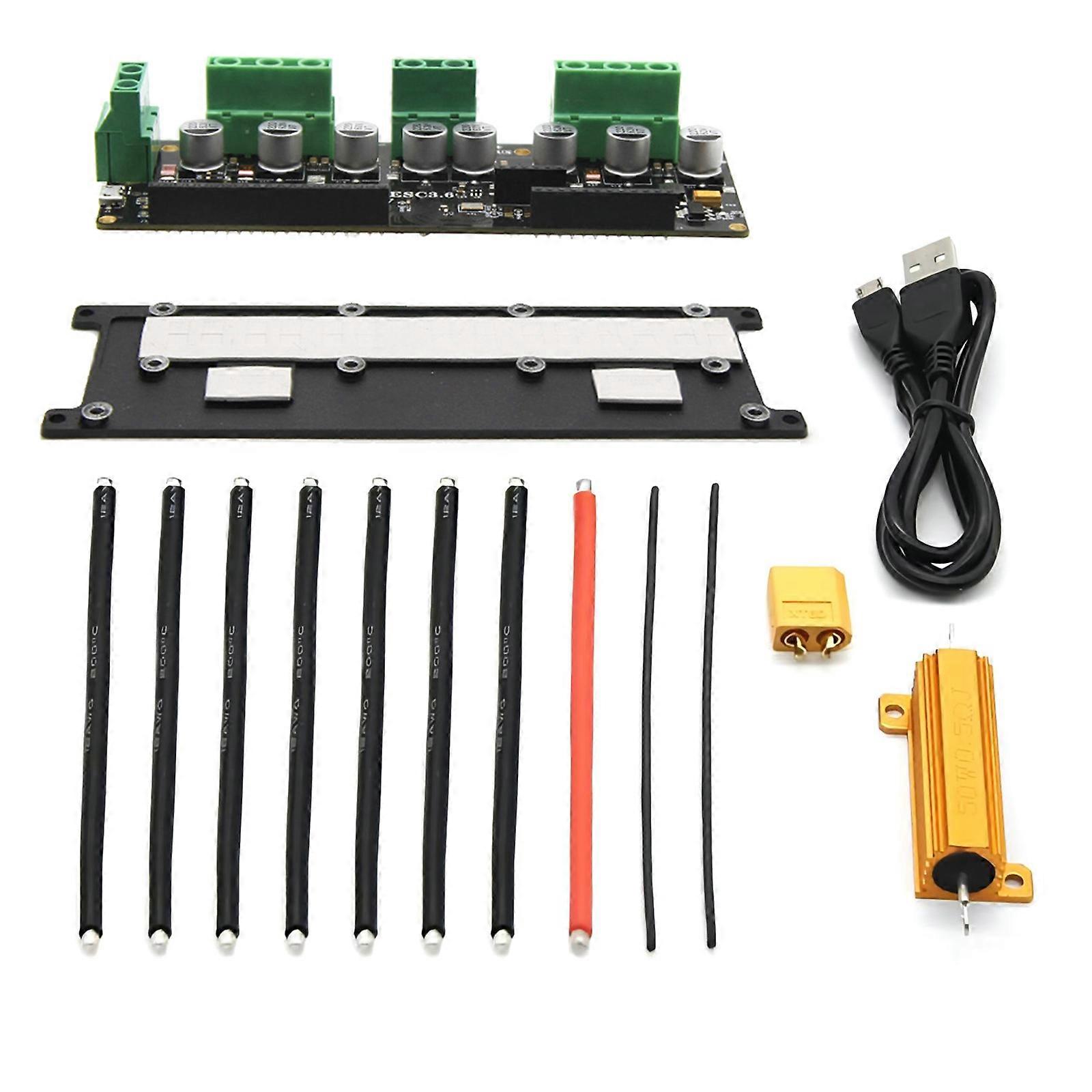 Efficient ODESC3.6 Brushless Motor Control Board Enhances Power and Functionality with Overloads Protections Multicolor