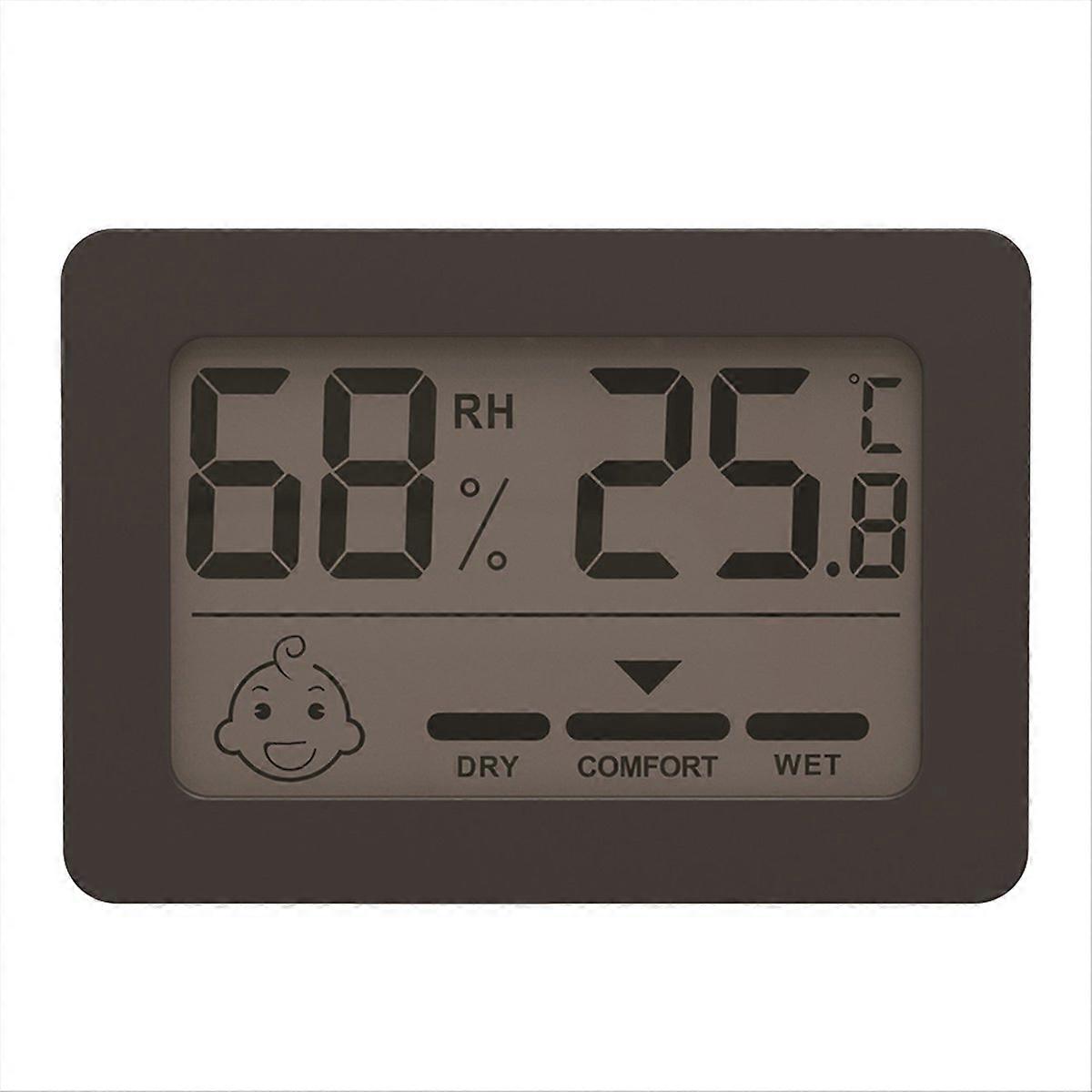 Mini LCD Digital Hygrometer Electronic Household Thermometer Black