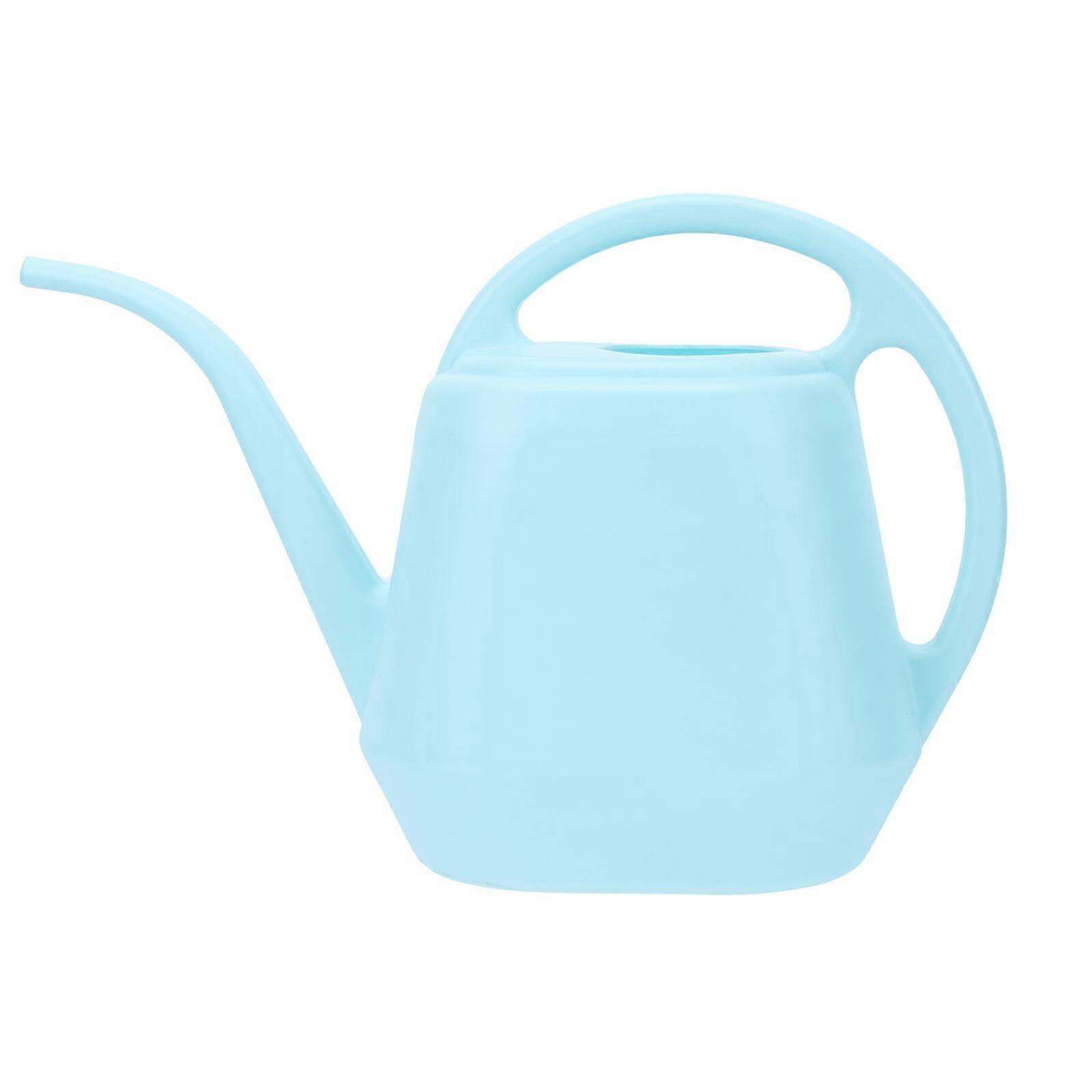 Large Capacity Garden Watering Can with Long Spout and Dual Handles for Indoor Outdoor Plants Sky Blue