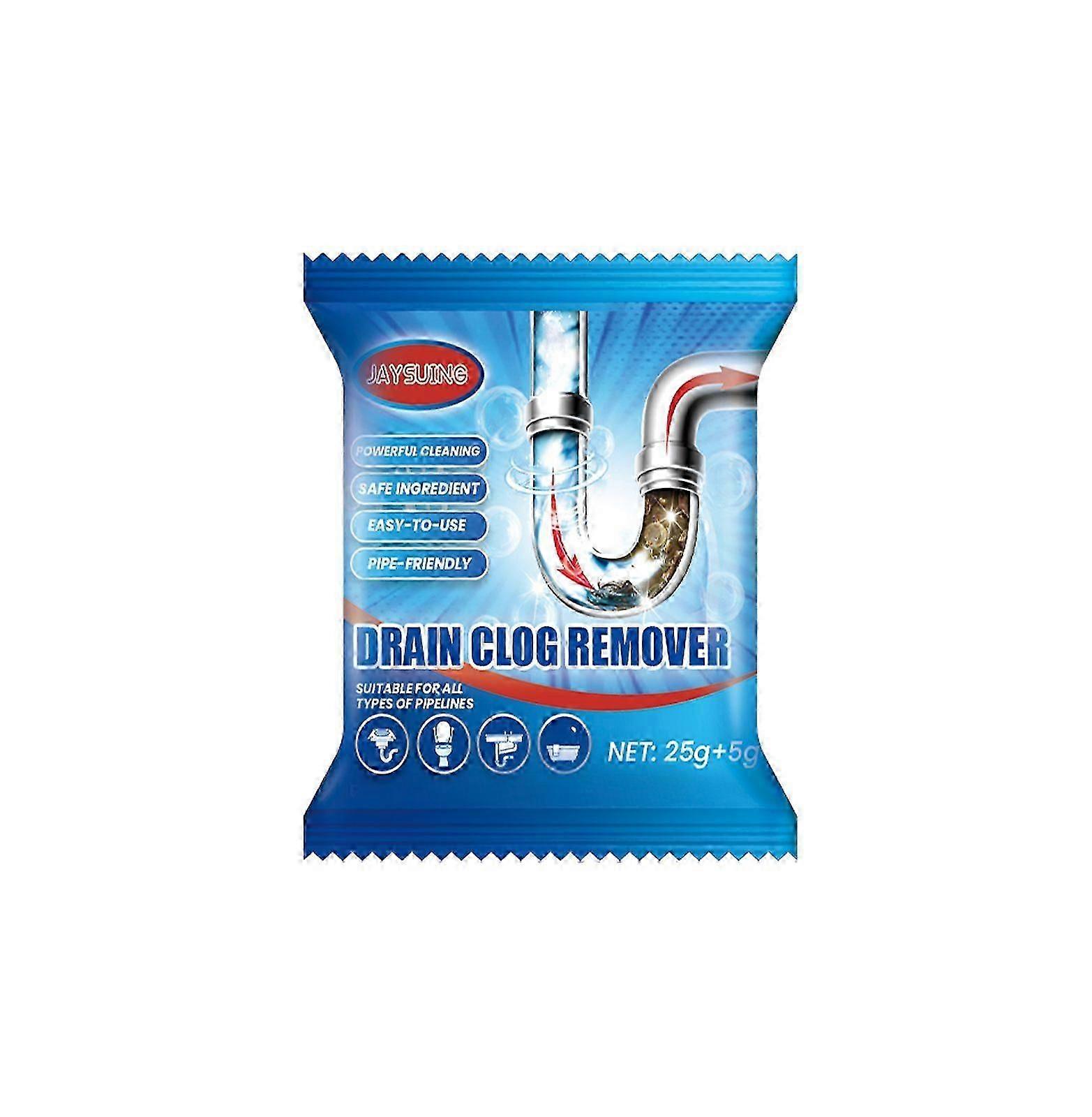 Fast-Acting Drain Cleaning Powder with Deodorizer - 30g Clog Remover for Kitchen