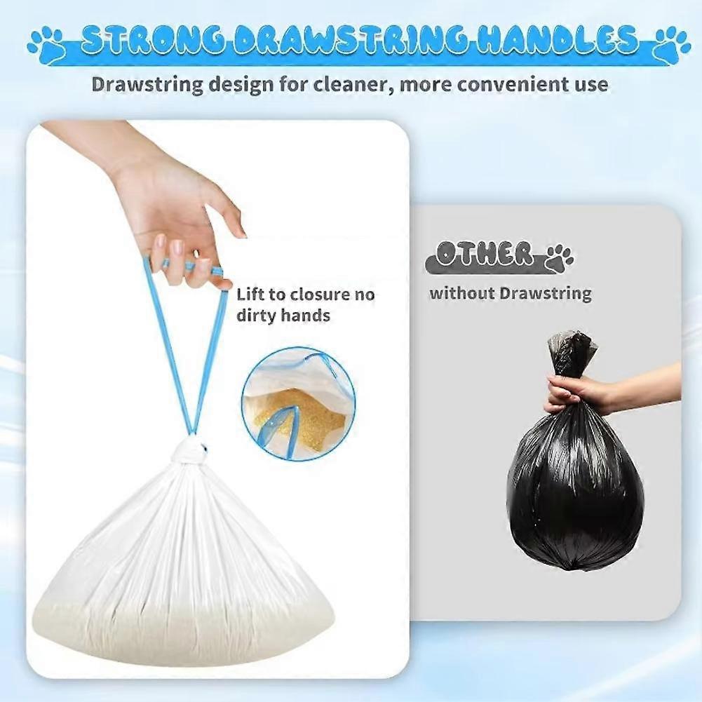 90 Count Cat Litter Bags for Automatic Litter Box Extra-Thick Cat Litter Box Liners for MeoWant/Catlink/Tonepie Toilette