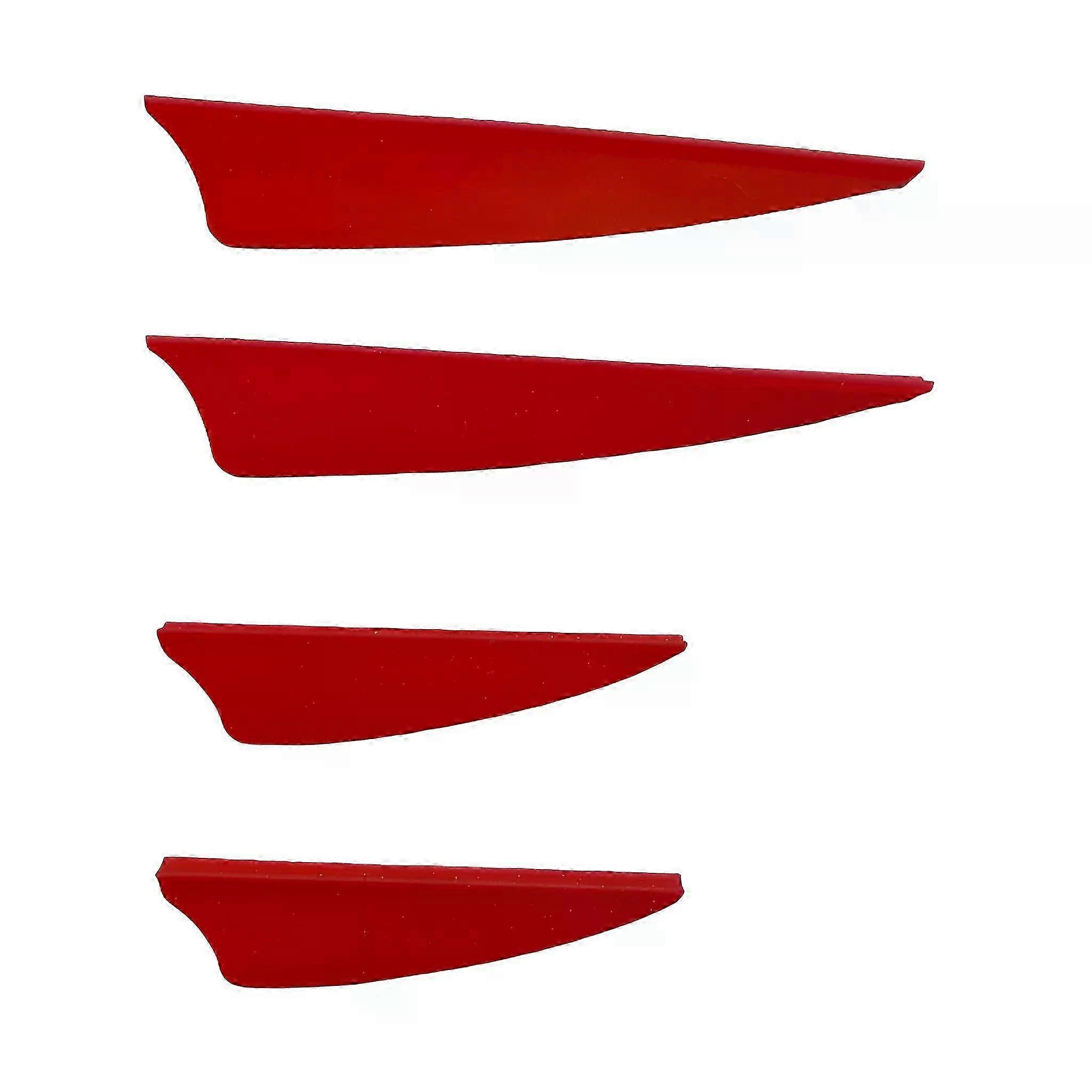 50pcs 2 3 4 Pluma de flecha Paletas de plástico con hileras Plumas de flecha Plumas de goma Fletching para tiro con arco