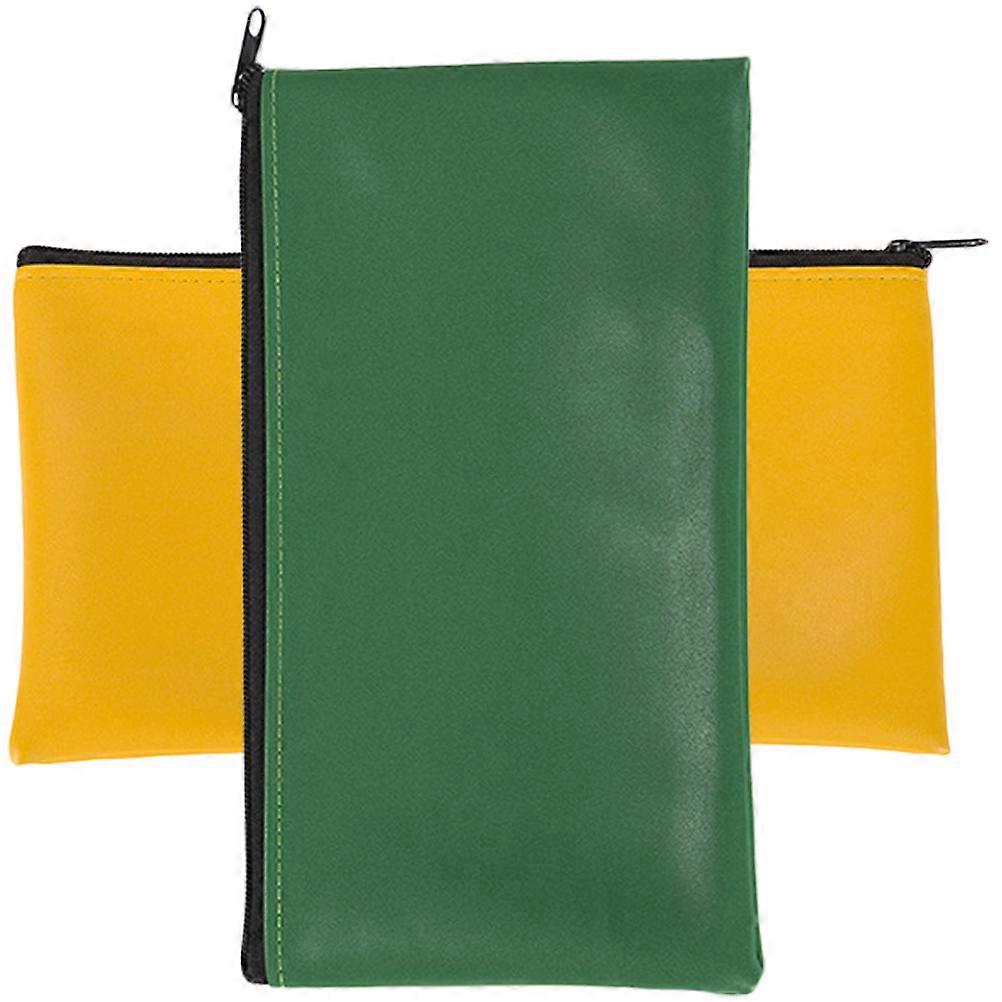 Assorted Color Cash Bag for Storage Portable File Bags 6Pcs