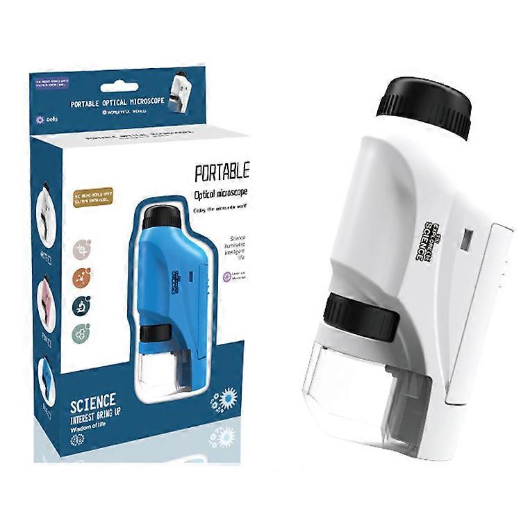 Handheld Mini Microscope 60-120x Lab Handheld Microscope Battery Powered Microscope with LED Light Kids Science Microscope