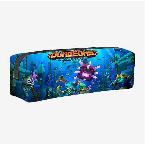 New Minecraft game accessories student school bag large capacity student zipper pencil case pattern 14