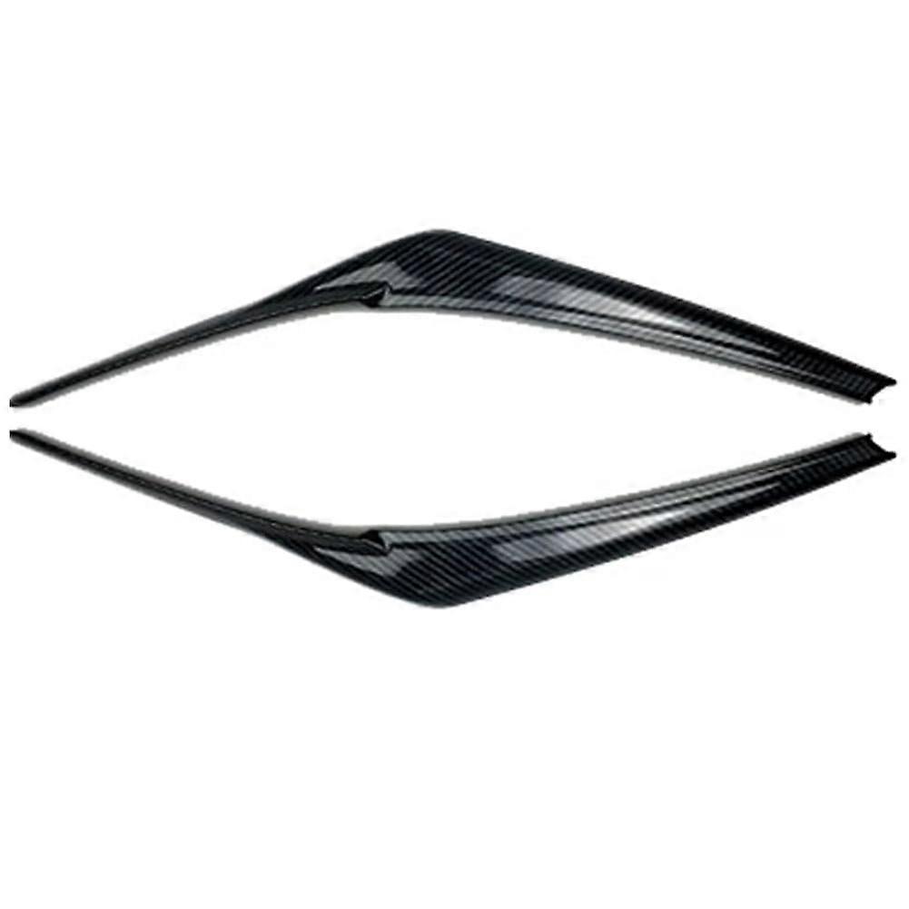 Compatible with Toyota Camry 2018-2023 Carbon Fiber Headlight Eyelids and ABS Rain Guard Visors Exterior Trim Upgrade