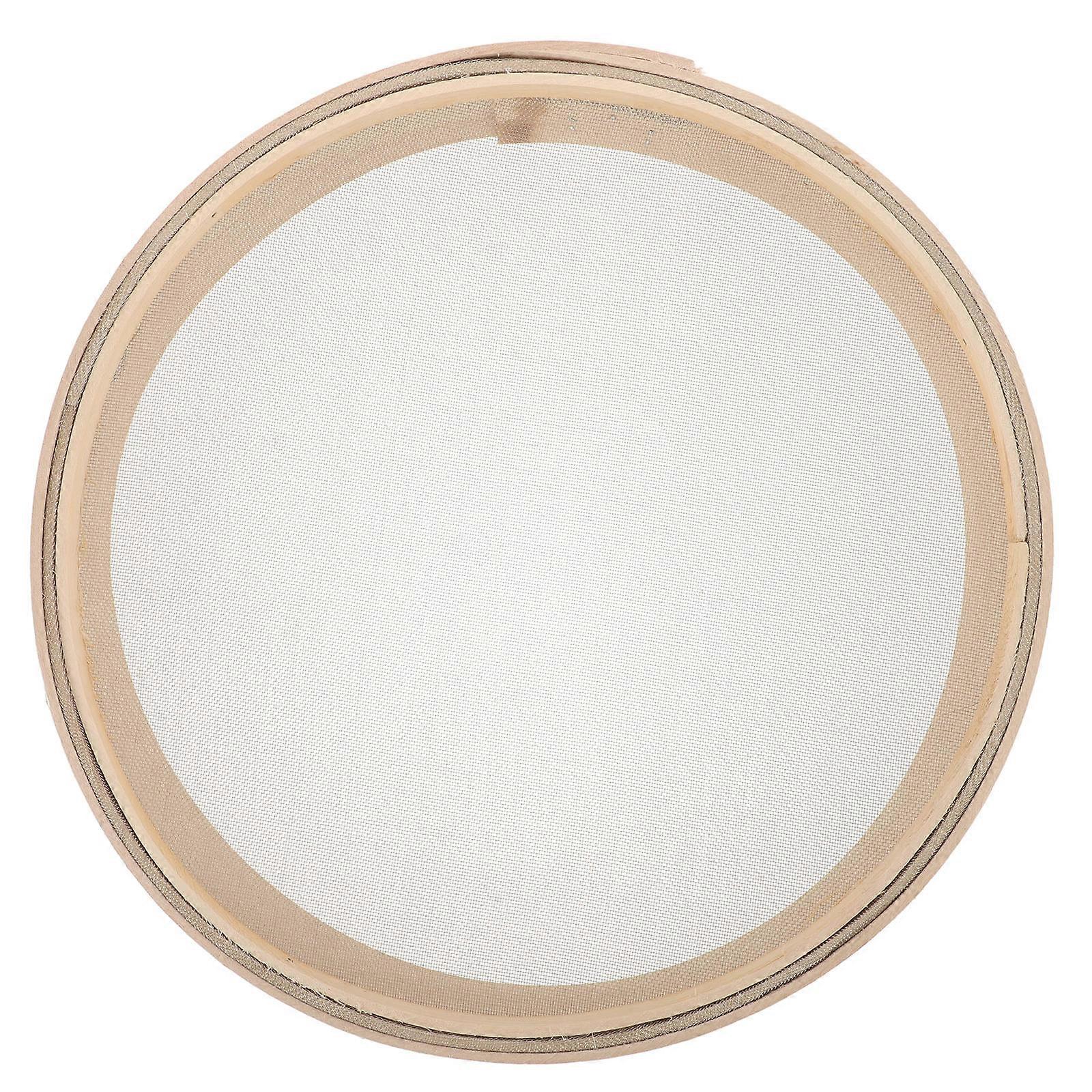 Handheld Flour Sifter Sieve Wooden Strainer Baking Tool