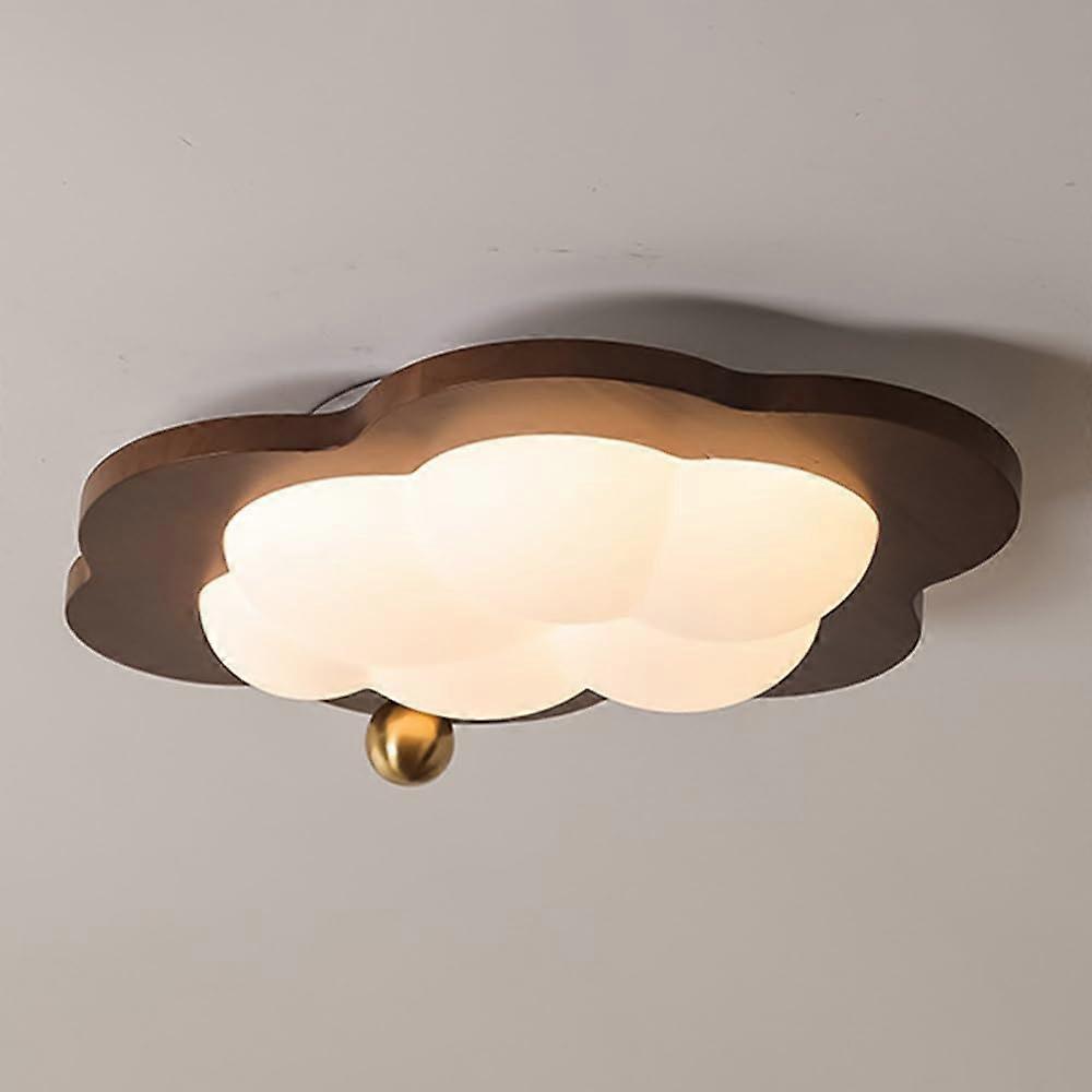 Chandeliers Solid Wood Walnut Color Living Room Lighting Three Color Light