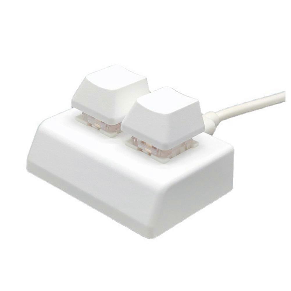 2 Keys Macro Programming Keyboard RGB Mini Keyboard Red Switch,White