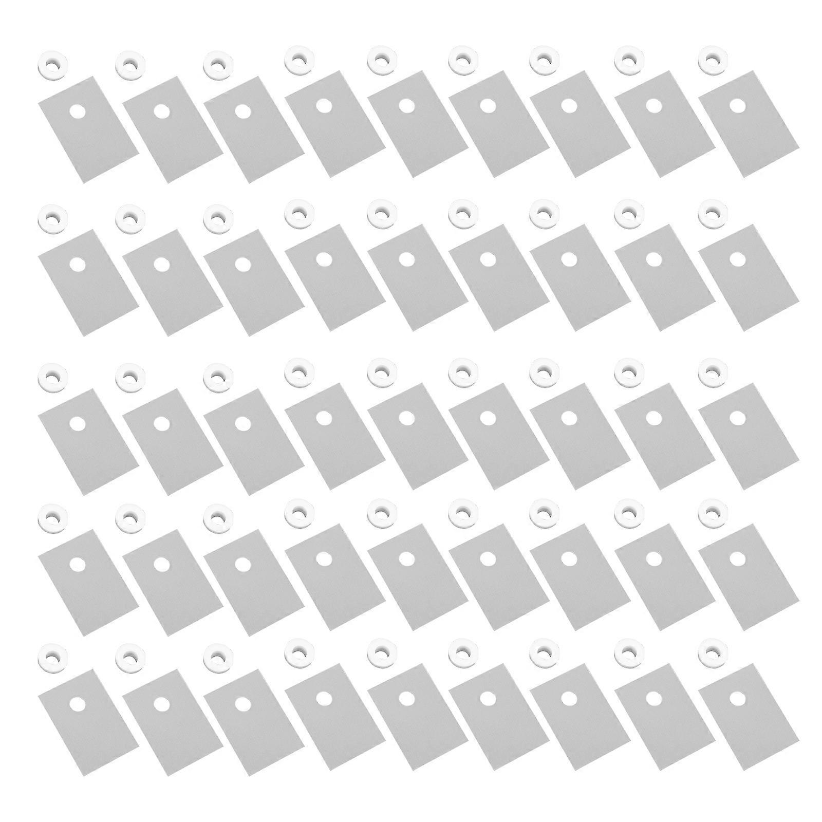 Thermal Pad Set with Bushing for Heat Conduction 1Set Silicone Grey