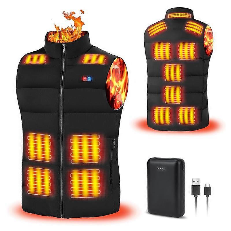 Rrtizan Heated Vest Jacket 2025 Updated Winter Heating Jacket Vest, Unisex Lightweight Heating Vest with Battery Pack, Ideal for Winter Outd