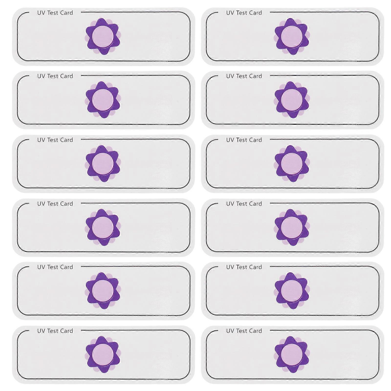 Uv Testing Cards Paper for Testing 100Pcs White Uva Identifying Cards