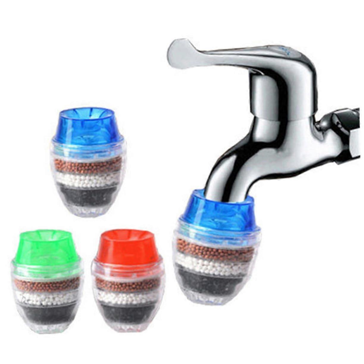 Activated Carbon Filters 2Pcs For Faucet Water Filters Inline Water Purifier Kitchen Bathroom Sediment Removal