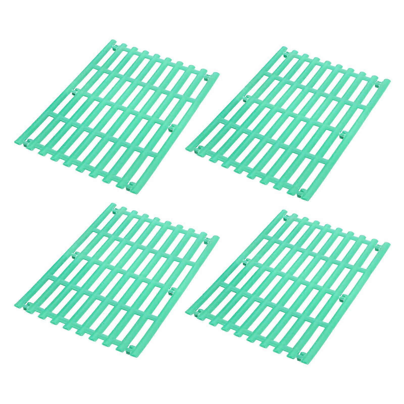 Rabbit Cage Mats Plastic Floor Mats for Small Animals 4Pcs Pack