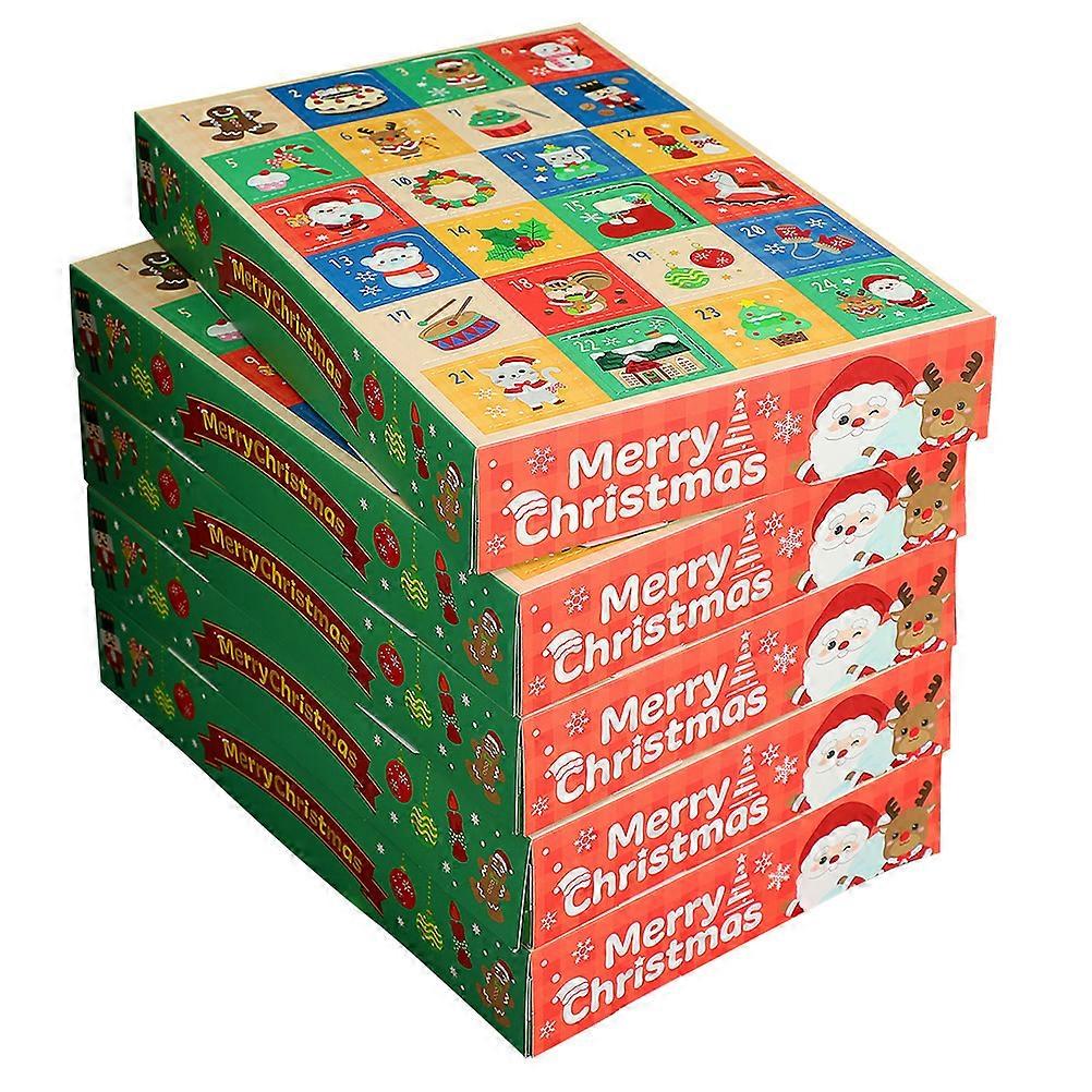 Holiday Advent Calendar Box Rectangular for Women Paper Multi Color Interactive Games 15Pcs
