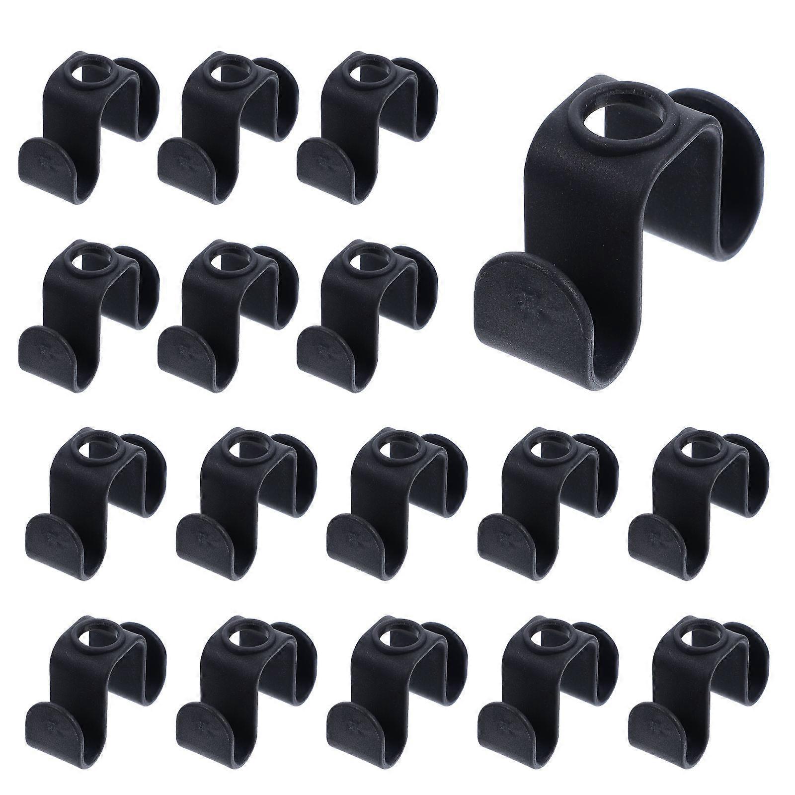 Hanger Hooks Space Saver for Closet Organization 20Pcs Grey ABS Set