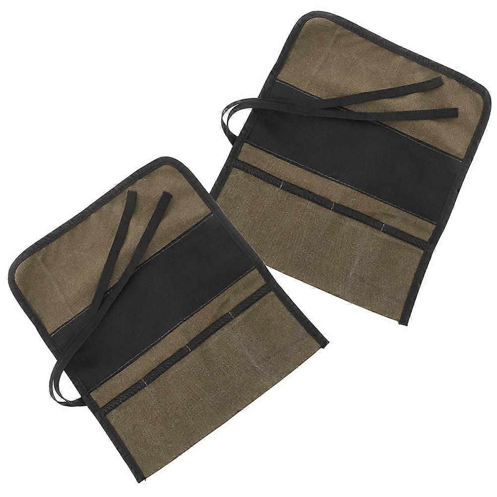 Multipurpose Tool Roll Bag 2Pcs For DIY Projects Craftsmen Assorted Color Durable Tool Organization