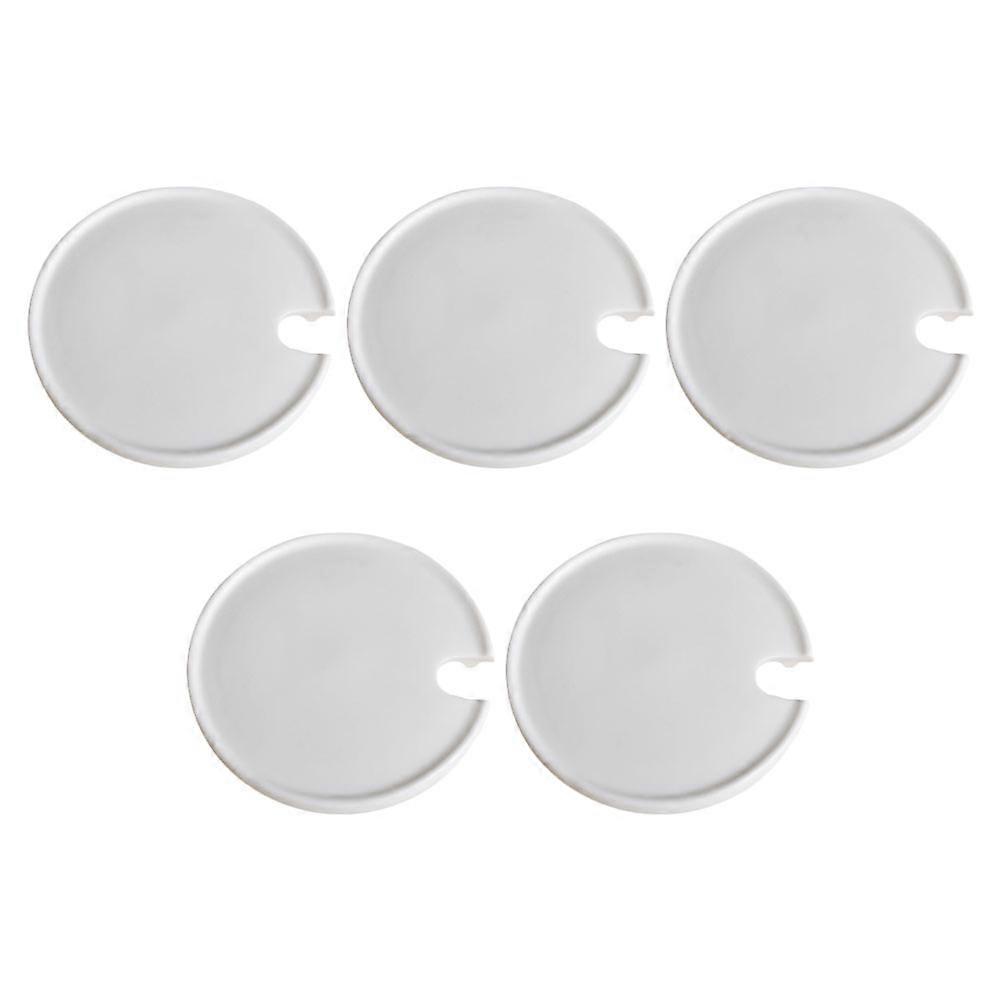 Coffee Mug Lid Cover Replacement Round Shape 5Pcs