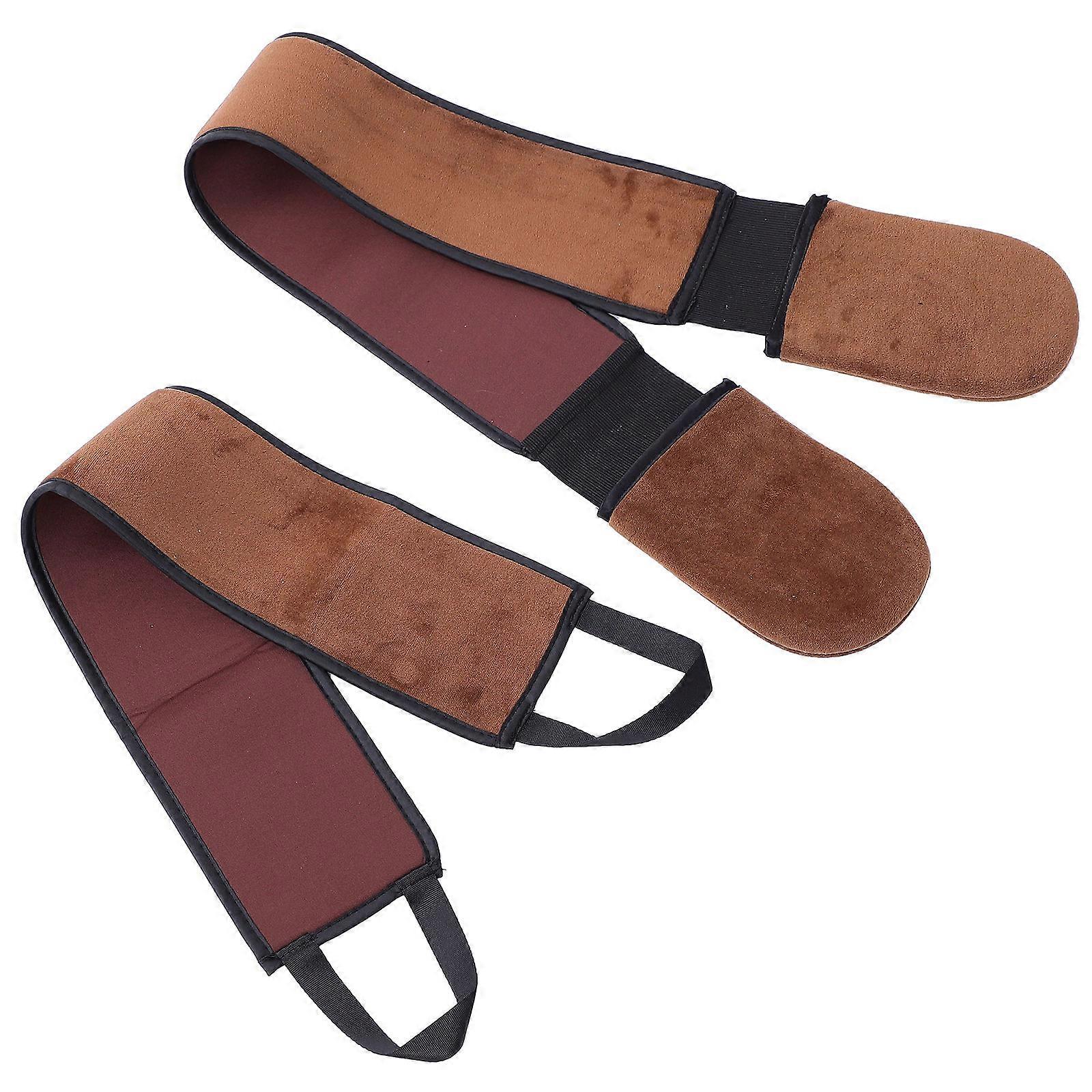 Tanning Back Lotion Applicator Band for Bath Use 2Pcs Comfortable Brown Strips