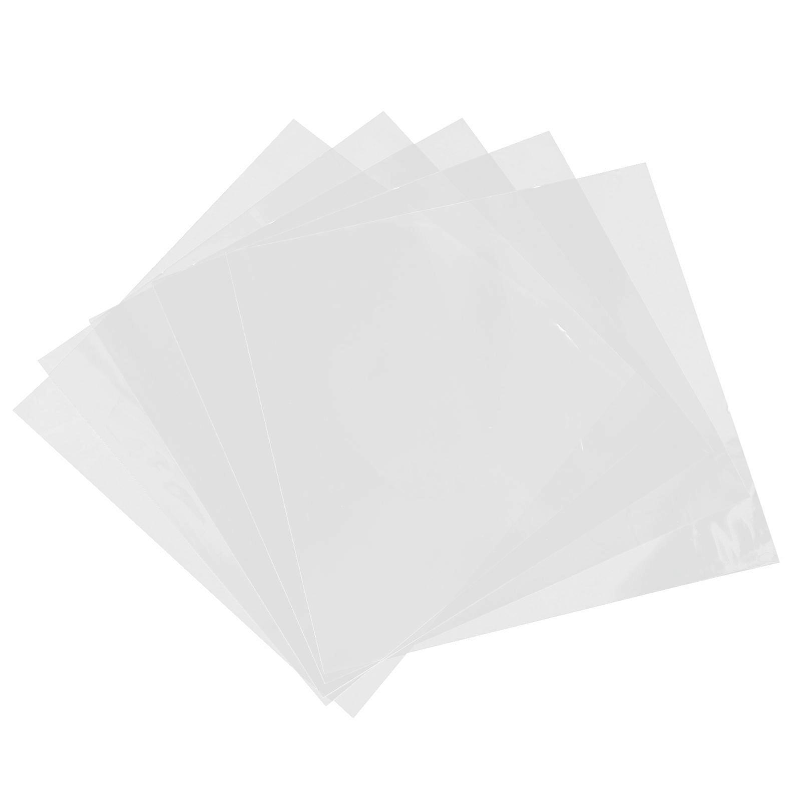 Vinyl Record Clear Sleeve 50Pcs Outer Covers for Vinyl Record Storage