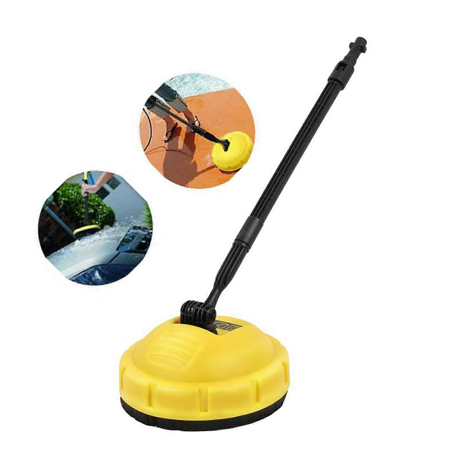Pressure Washer Surface Cleaner with Long Handle, Performance Rotary Brush Patio Attachment Ref: 1689