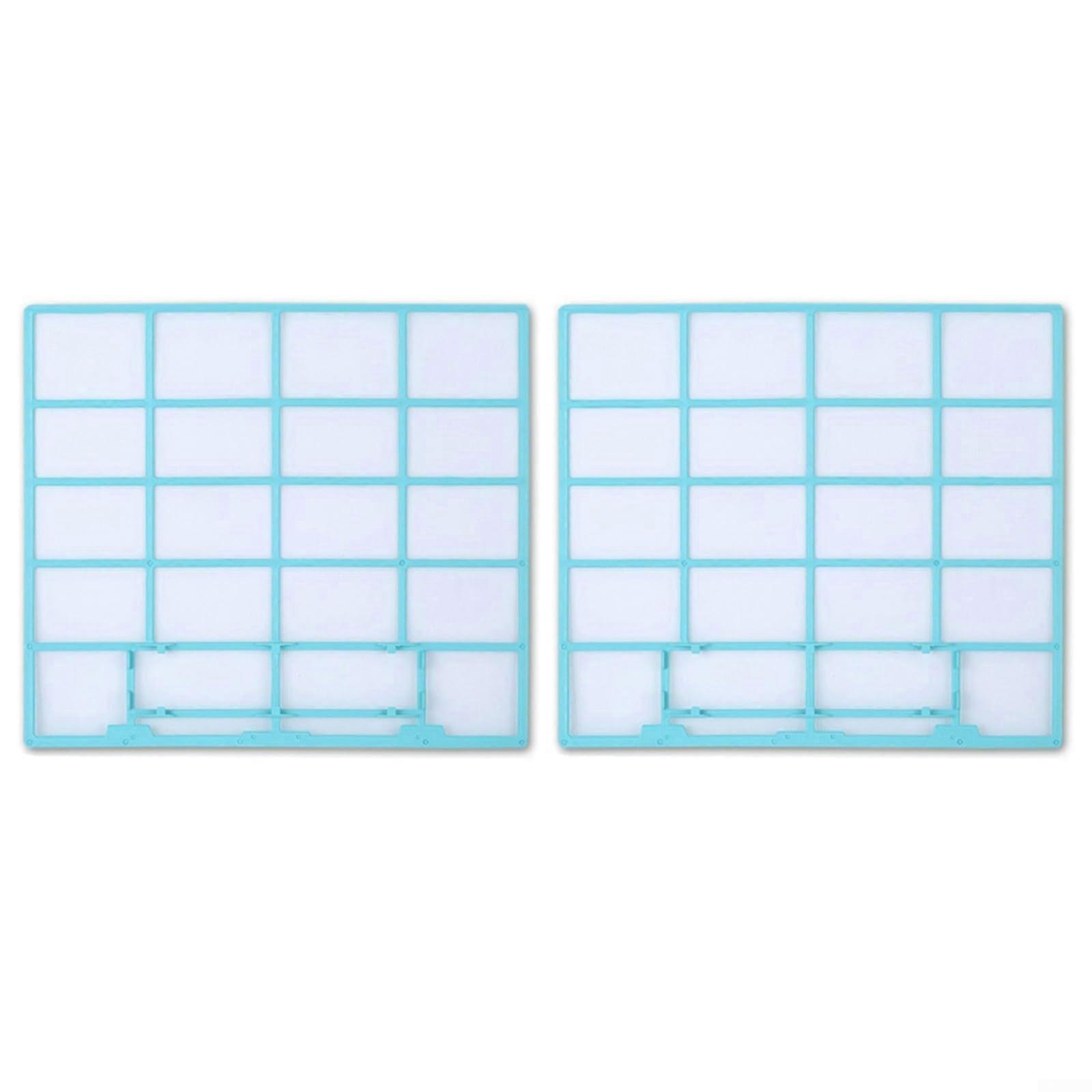 2 Pack Air Conditioner Dust Cover Plastic Mesh Screen for Wall Mounted AC 37.5x33 Easy Install