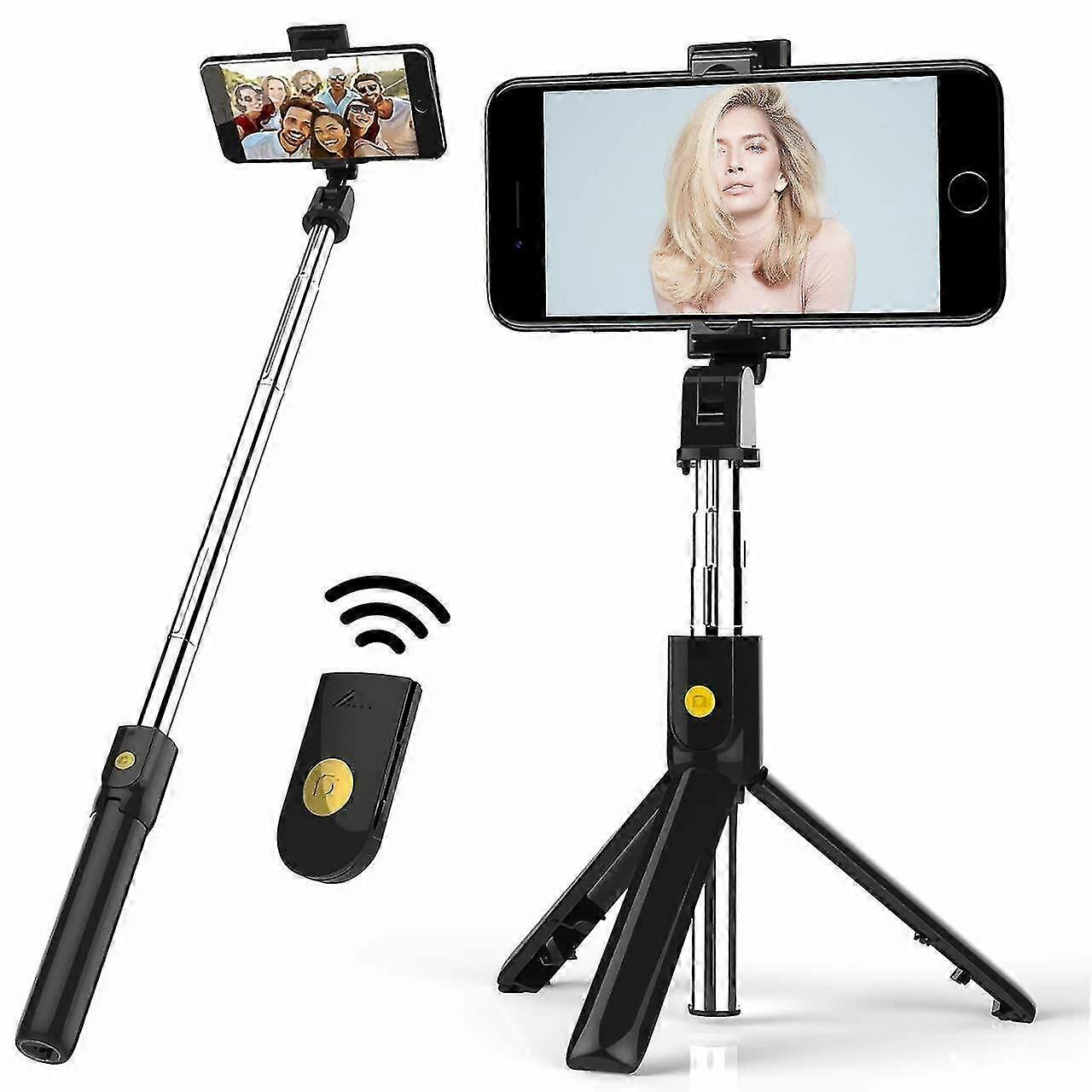 2026 Wireless Bluetooth Selfie Stick Shutter Remote Extendable Tripod Phone Holder