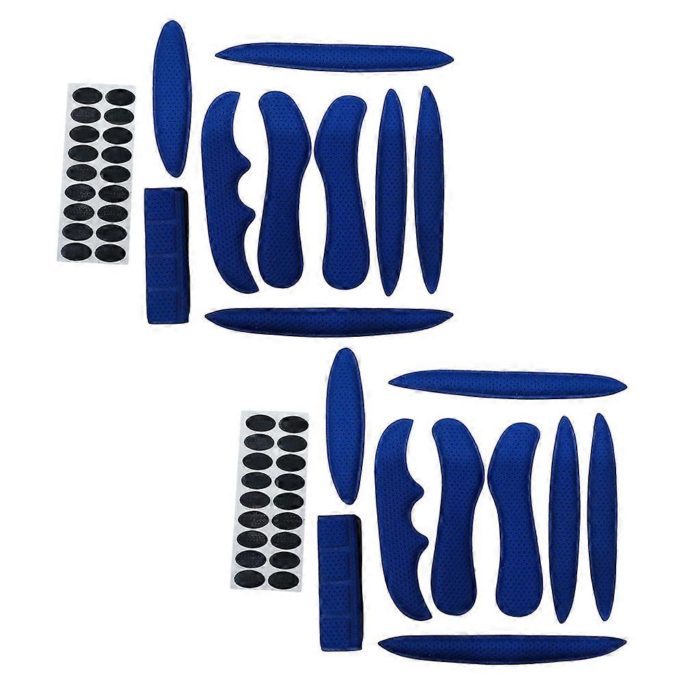 Motorcycle Sponge Pads for Replacement 6Sets Dark Blue Inner Liners