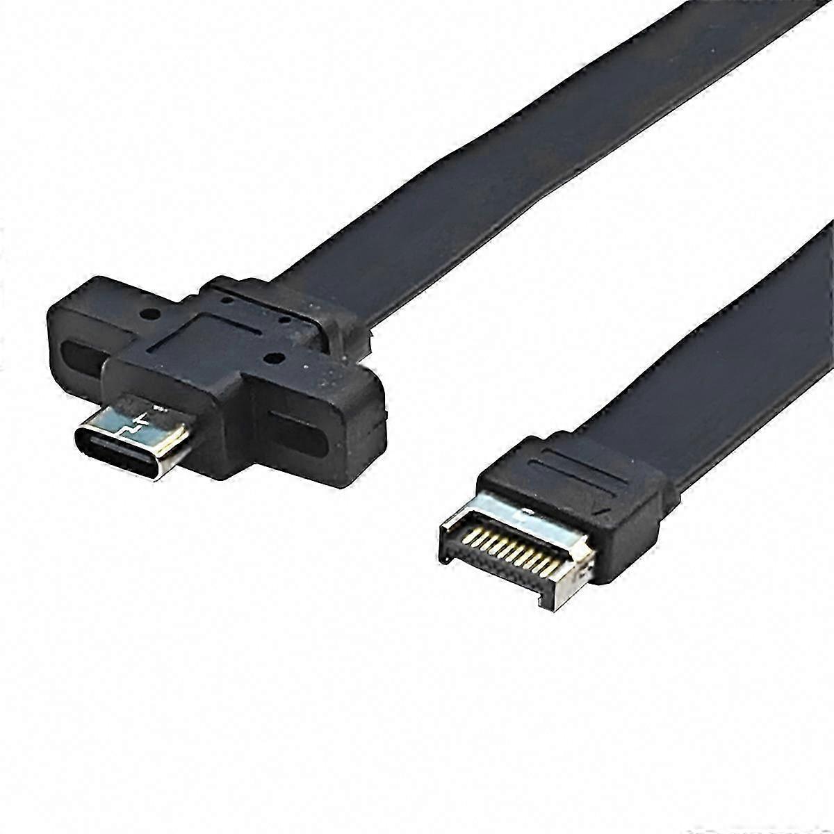 Connectors USB 3.2 Front Panel Extension Cable,GEN2x2 Baffle Cable TYPE-E to Chassis Type-C Front C