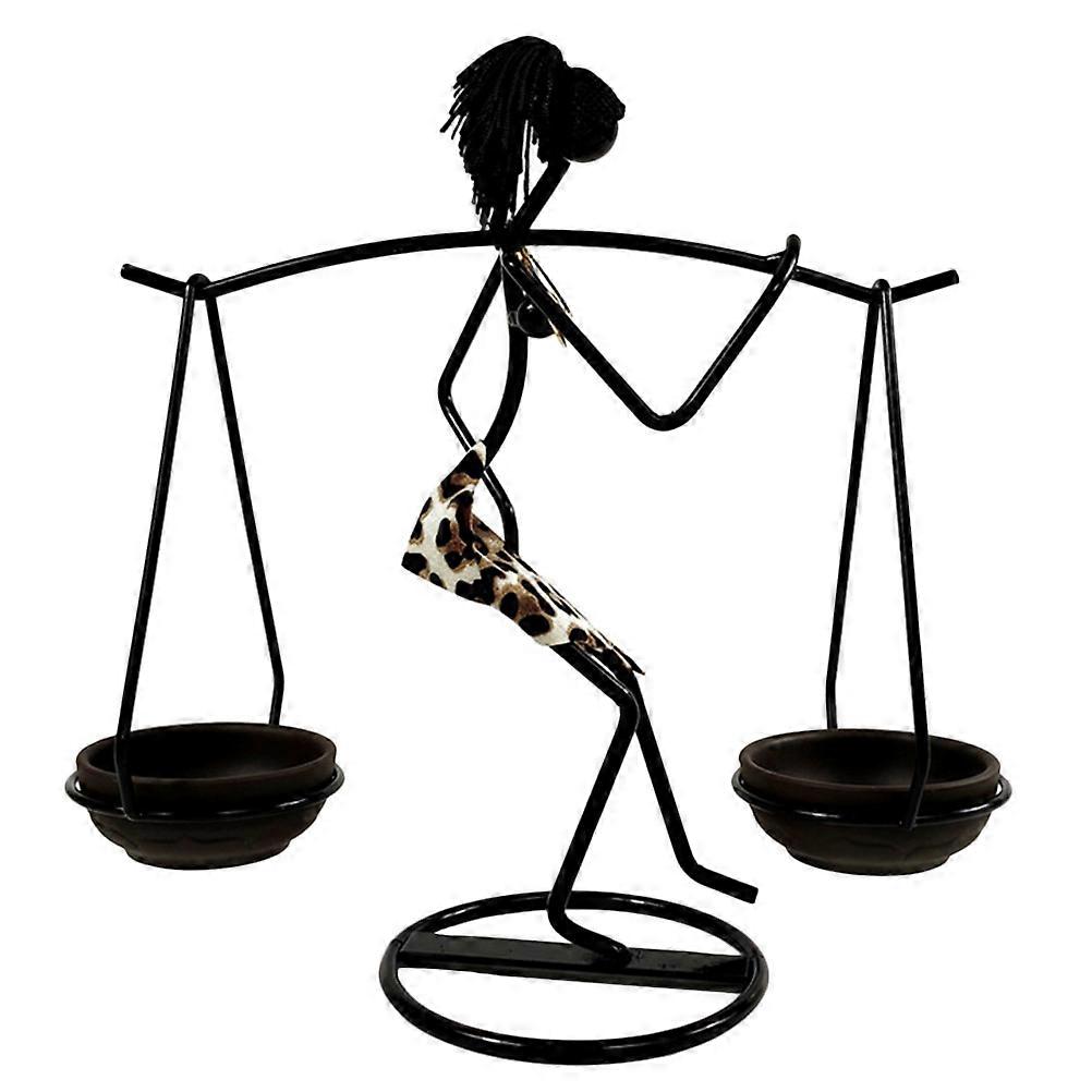 African Style Candle Stand for Decor with Tea Light Candlestick