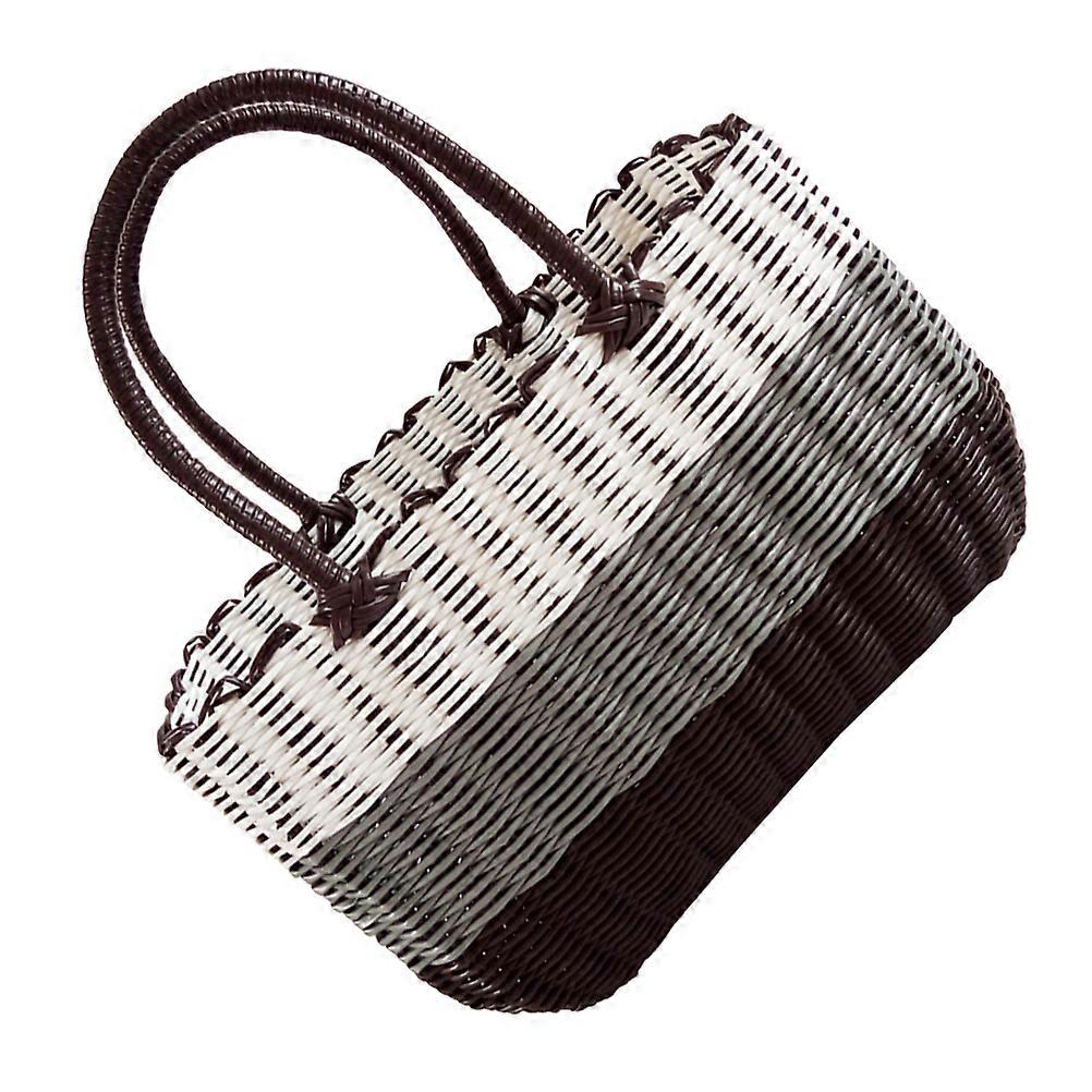 Outdoor Shopping Basket Strawberry Basket Kitchen Fruit Holder 1 Set Woven Vegetable Basket