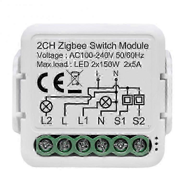 2025 Light Switch Module No Neutral Wire Required Diy Smart Home Zigbee 3.0