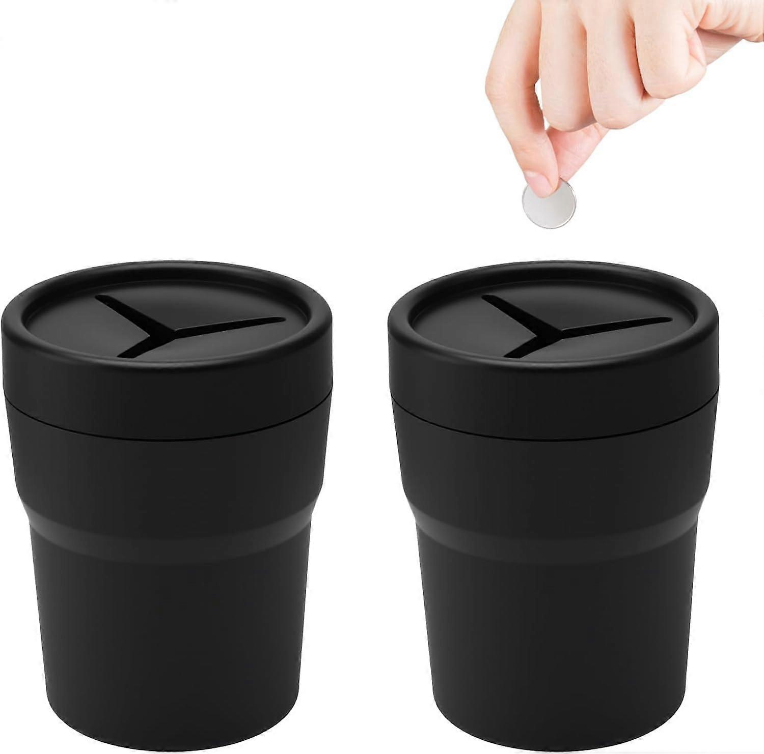 Two Mini Car Trash Cans