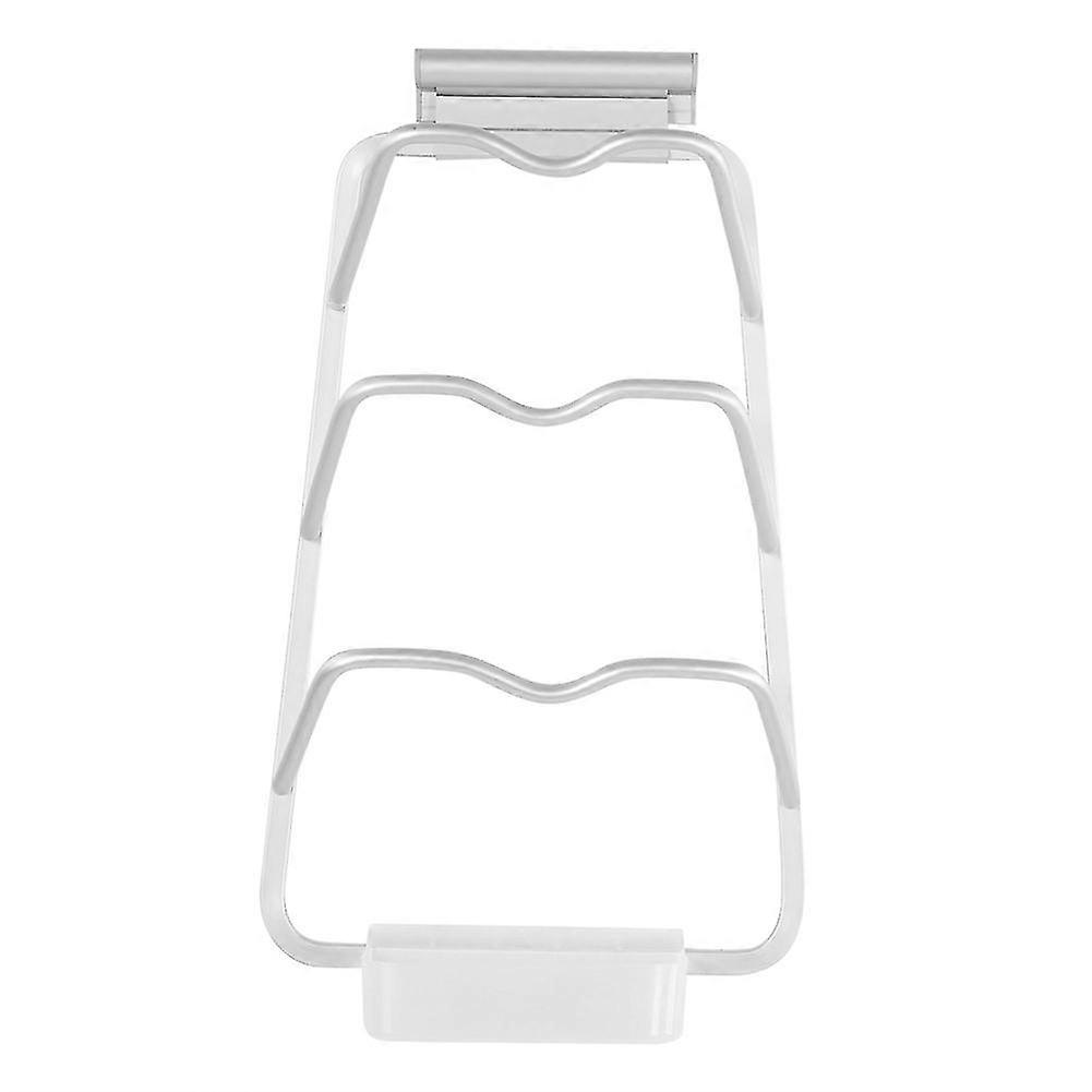 Wall-Mounted Aluminum Pan Lid Storage Rack with Water Connection Box