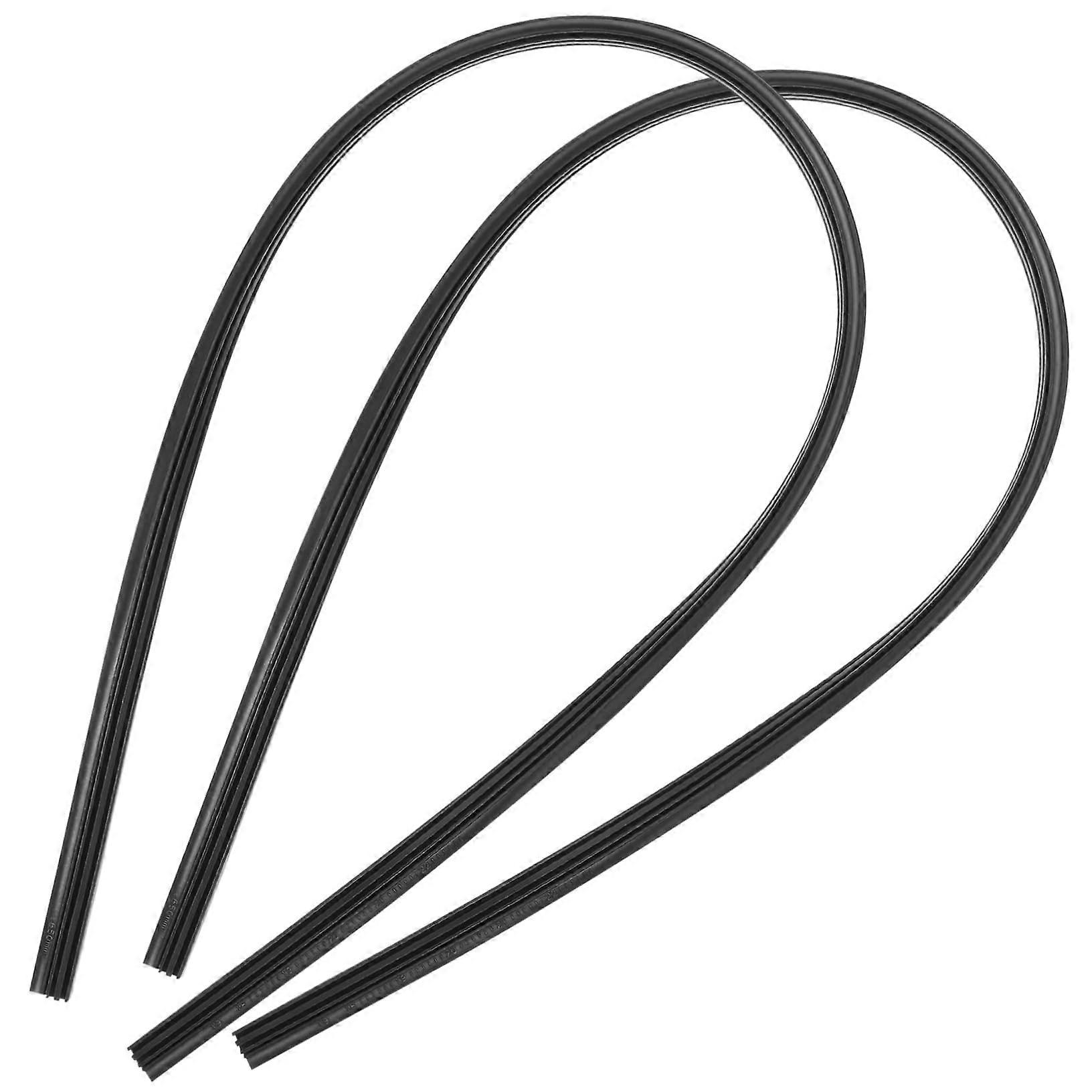 2pcs 26 Inch Windshield Wiper Blades Clear Visibility WeatherResistant Rubber Easy Installation Ref:7831