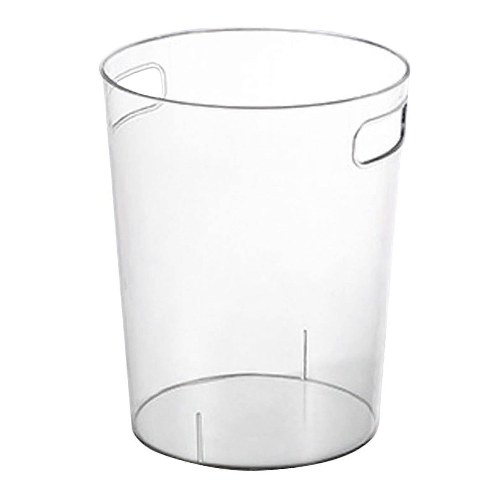 Trash Can with Foldable SpaceSaving Design for Kitchen, PET Material Recycling Bin Waste Basket