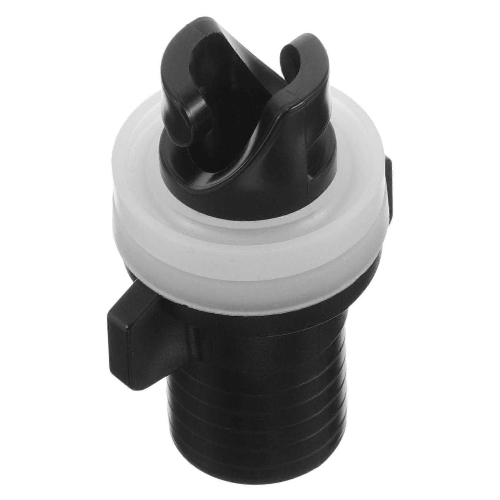 Inflatable Kayak Pump Adapter with White Rubber Seal, Quick Install Paddleboard Valve Connector