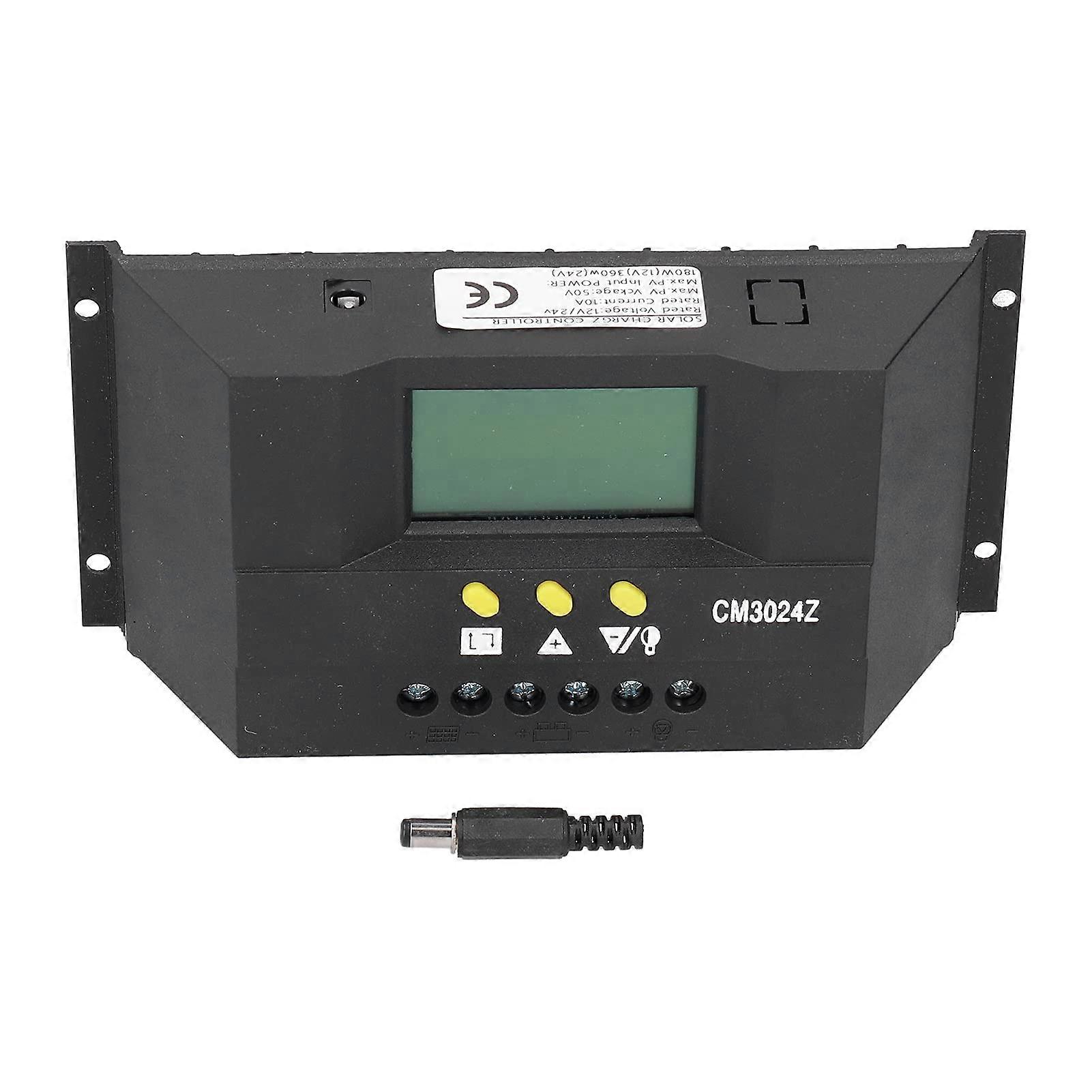 PWM Solar Charge Controller 12V 24V with LCD Display, Smart Charging and Temperature Compensation