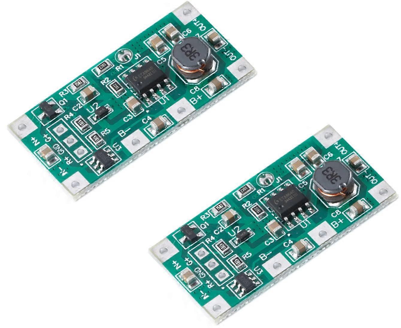 2PCS DC 5V 1A UPS Power Supply Module for 18650 Lithium Battery with Protection Board