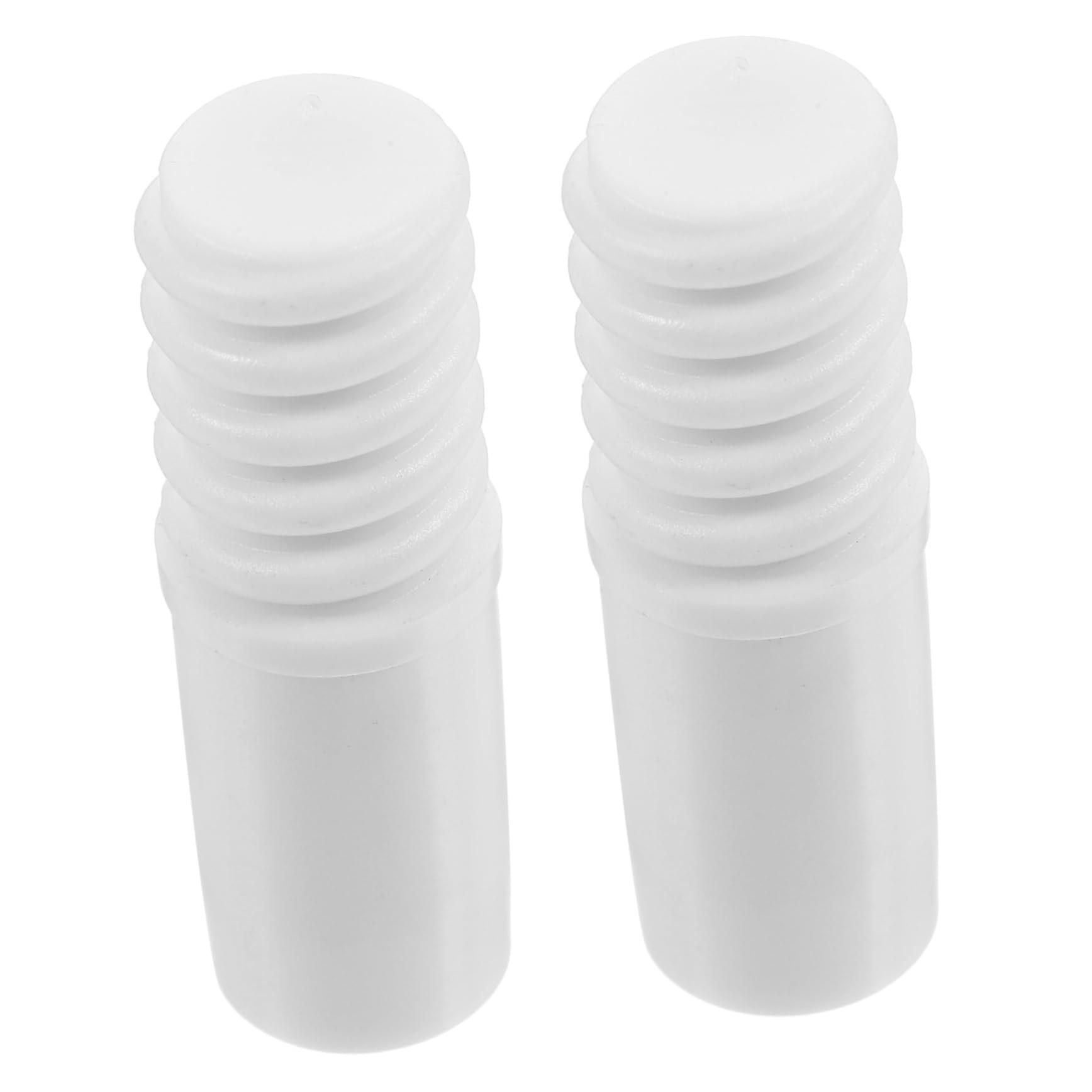2pcs Threaded Broom Handle Tip Replacement Telescopic Pole Adapter for Mop and Cleaning Tools