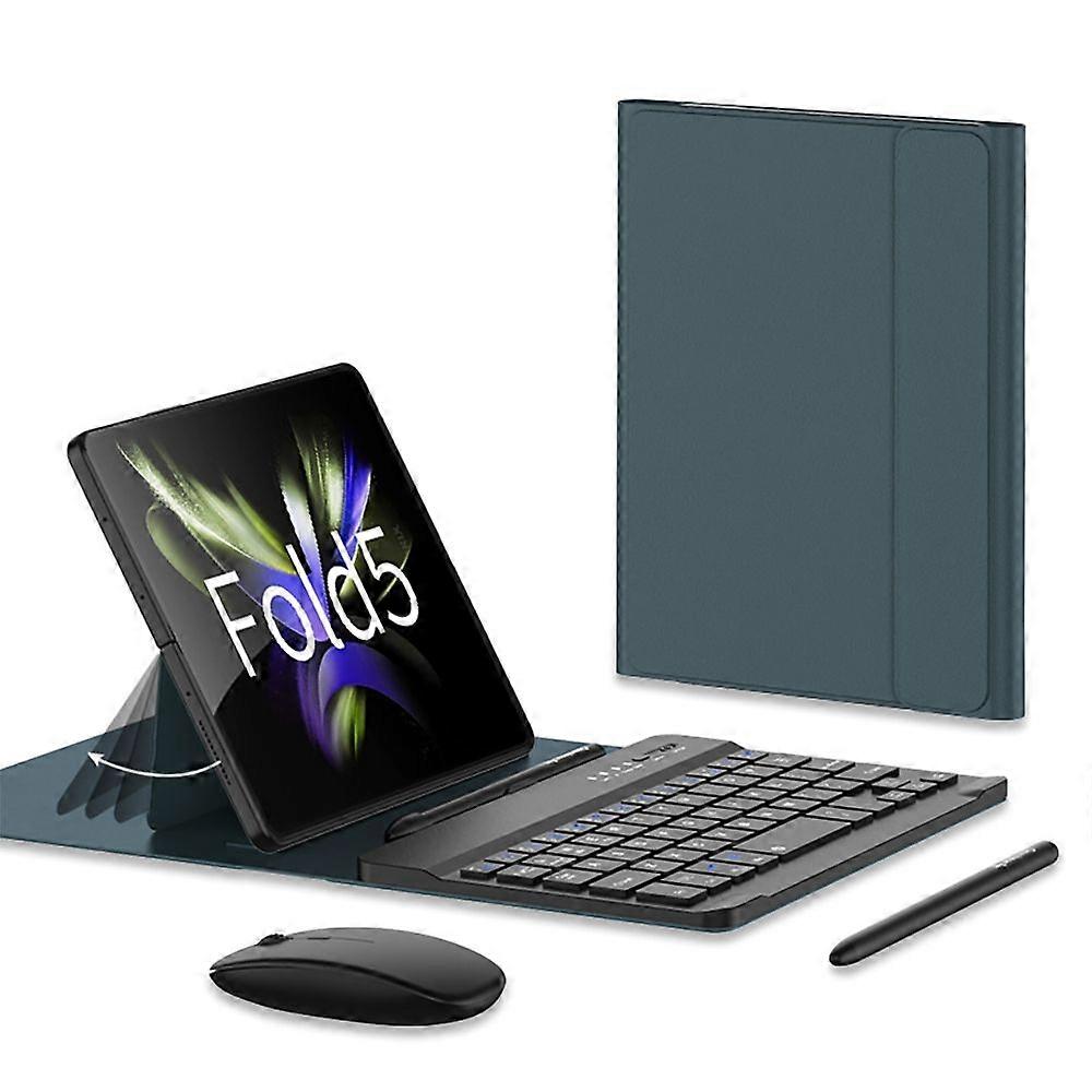 For Samsung Galaxy Z Fold5 Bluetooth Keyboard + Pen + Mouse + Case Set