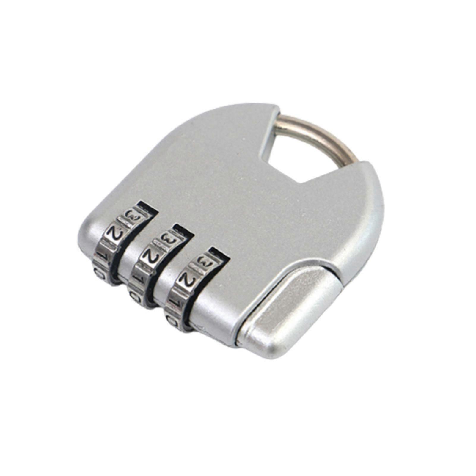 3 Digit Combination Padlock Portable Change the Password at Will Lock