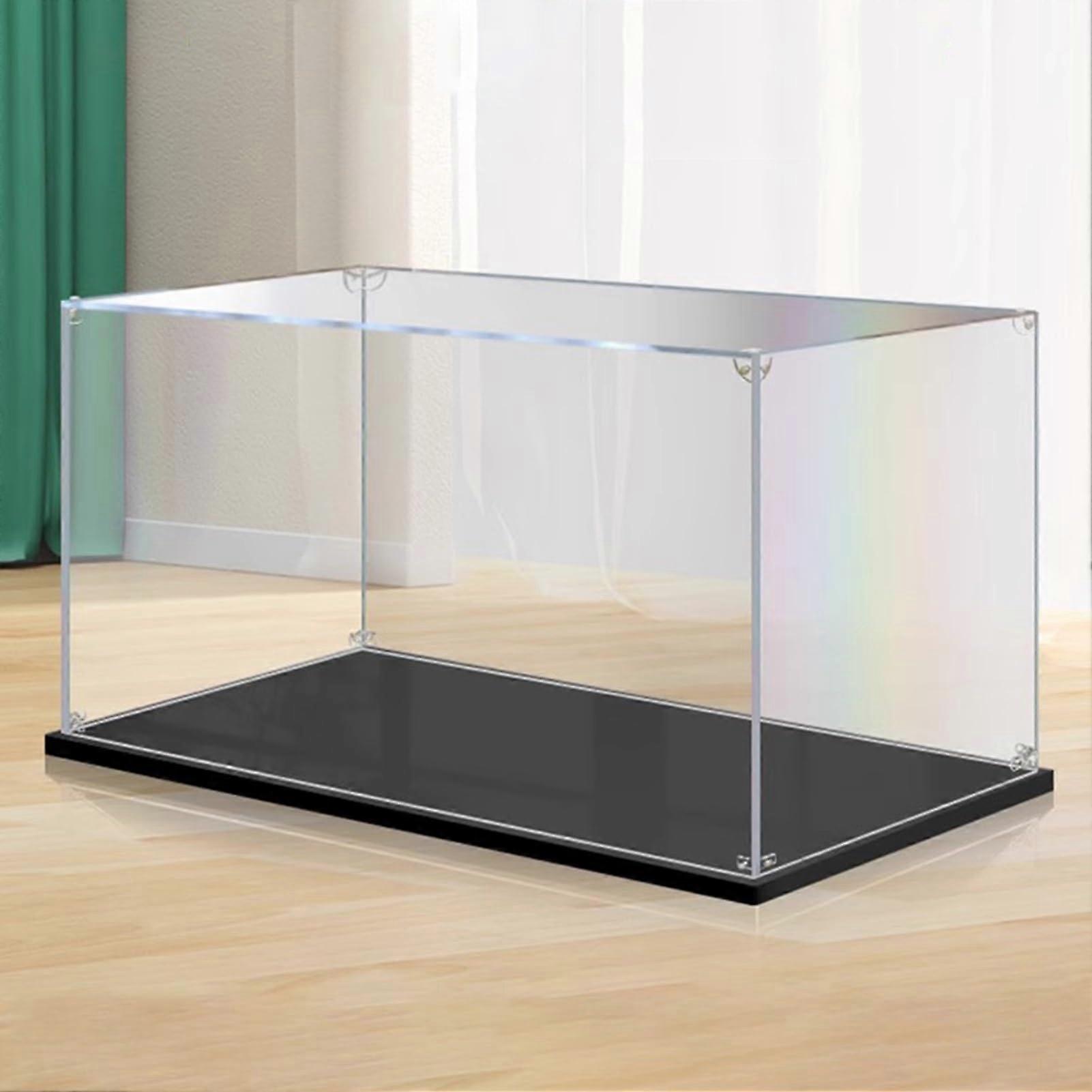 Acrylic Display Case Dustproof Transparent Organizer for Collectibles 30x15x15cm Stackable