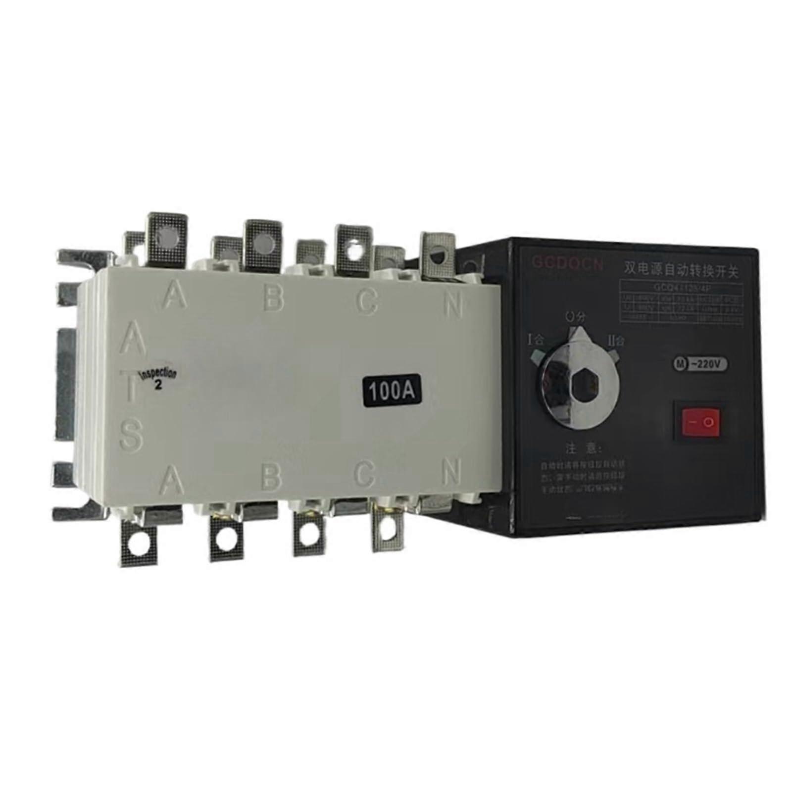 Automatic Transfer Switch 4 Pole for Diesel Generator Dual Power Pushbutton Control 63A630A