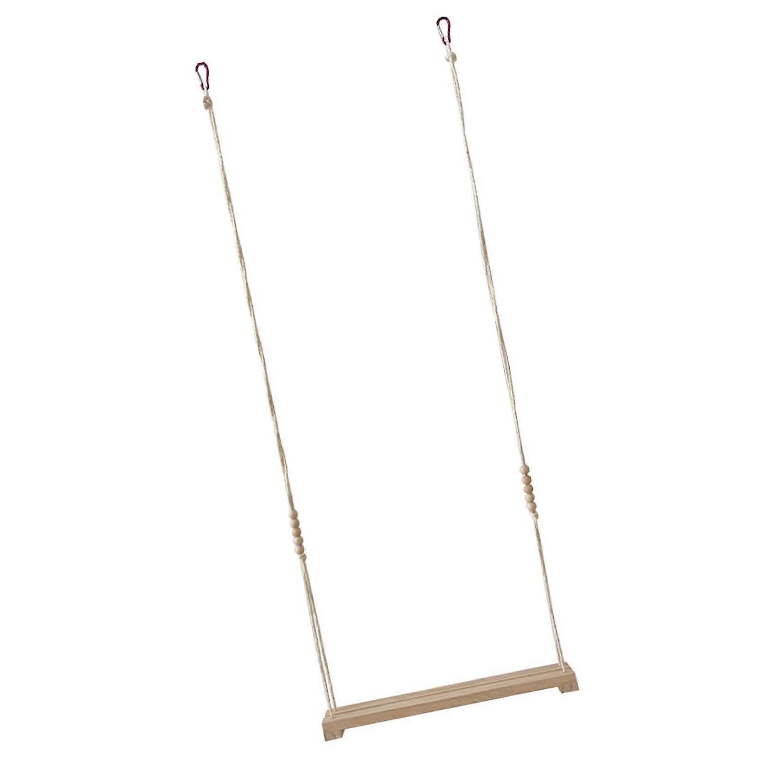 Chicken Perch Swing with Adjustable Height Solid Wood Ladder for Indoor Outdoor Chicken Coop