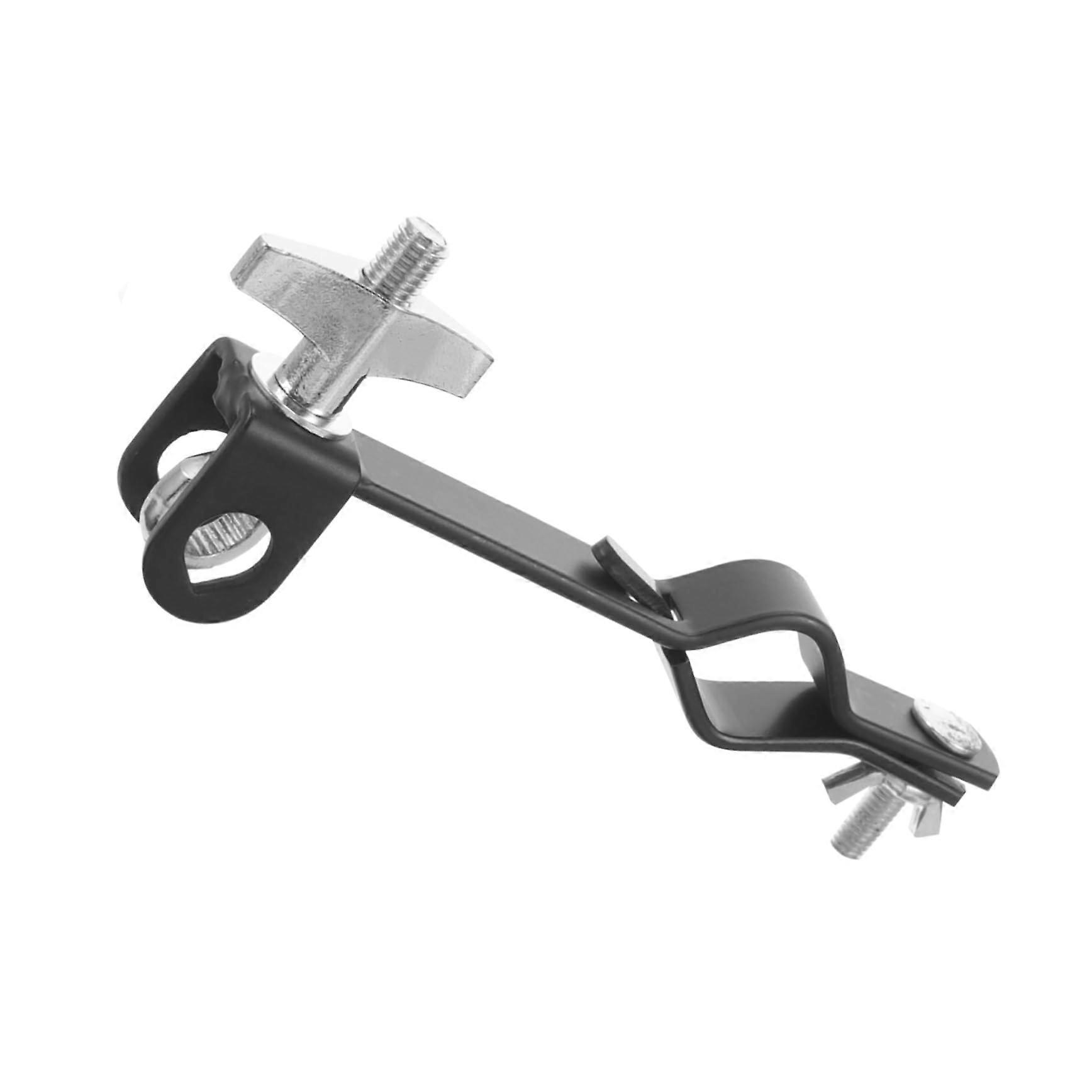 Metal Cowbell Mount Clamp for Drum Set with Secure Grip Design and Quick Clamp Setup