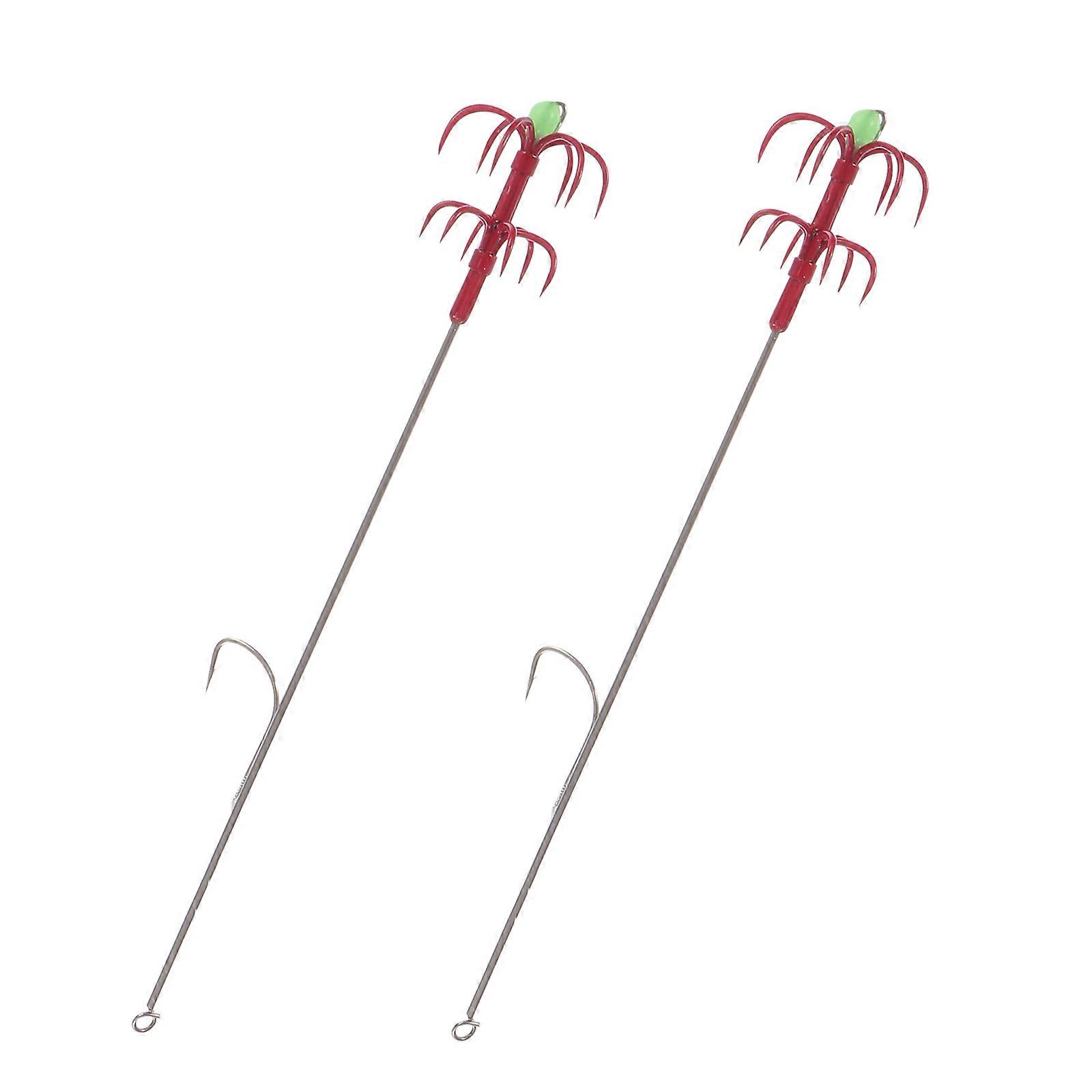 Multifunctional Double-Layer Fish Hook for Fishing 2Pcs Stainless Steel Hooks