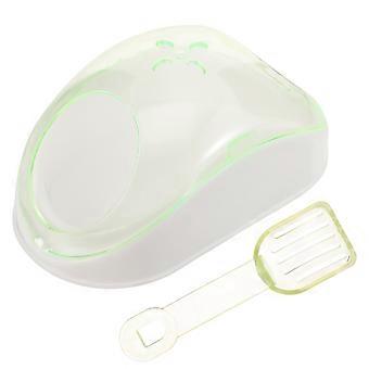 Hamsterbadewanne für Haustiere, 1 Set, hellgrüner Kunststoff