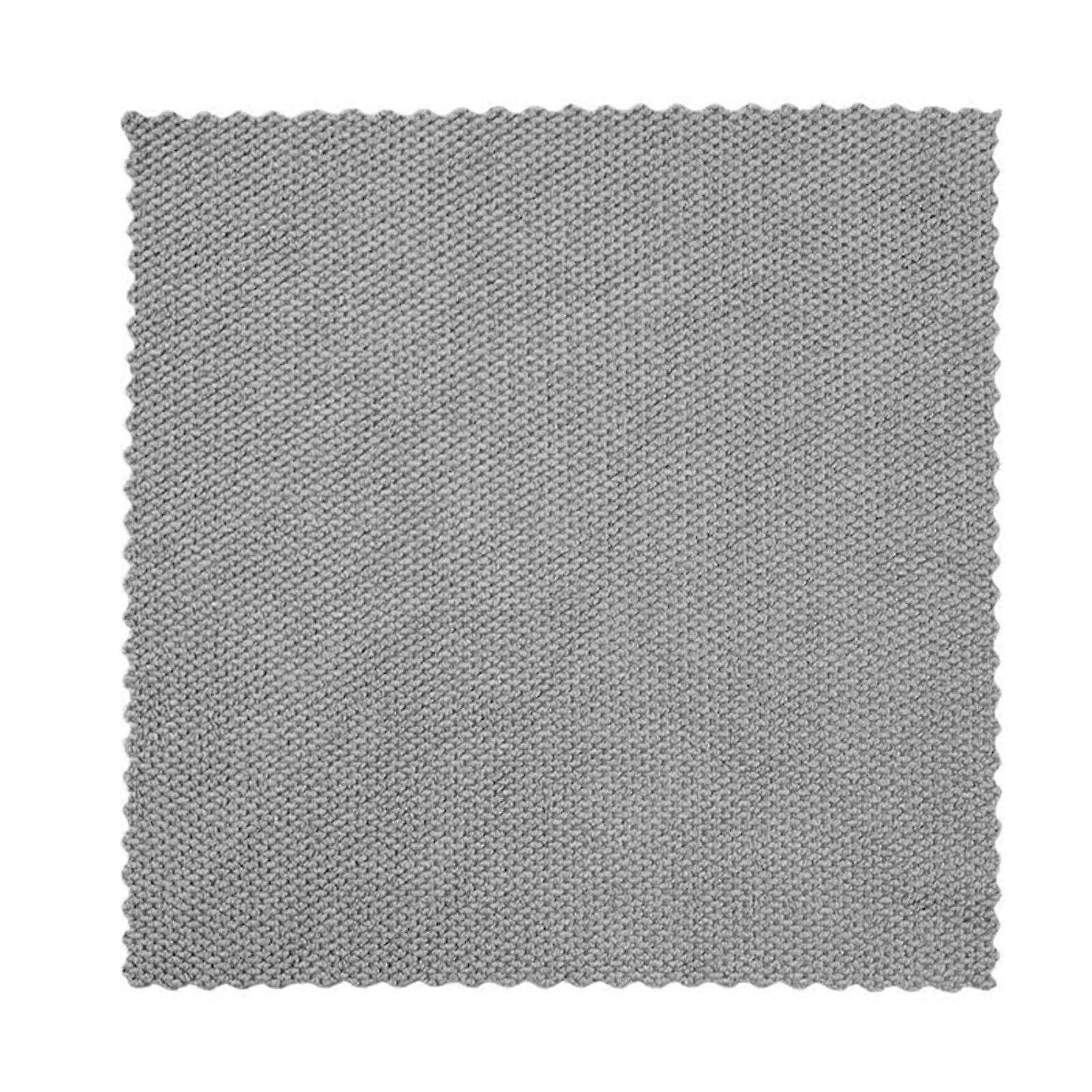 Microfiber Dishwashing Cloth Gray 30x40cm Thick Absorbent Scratch Kitchen Cleaning