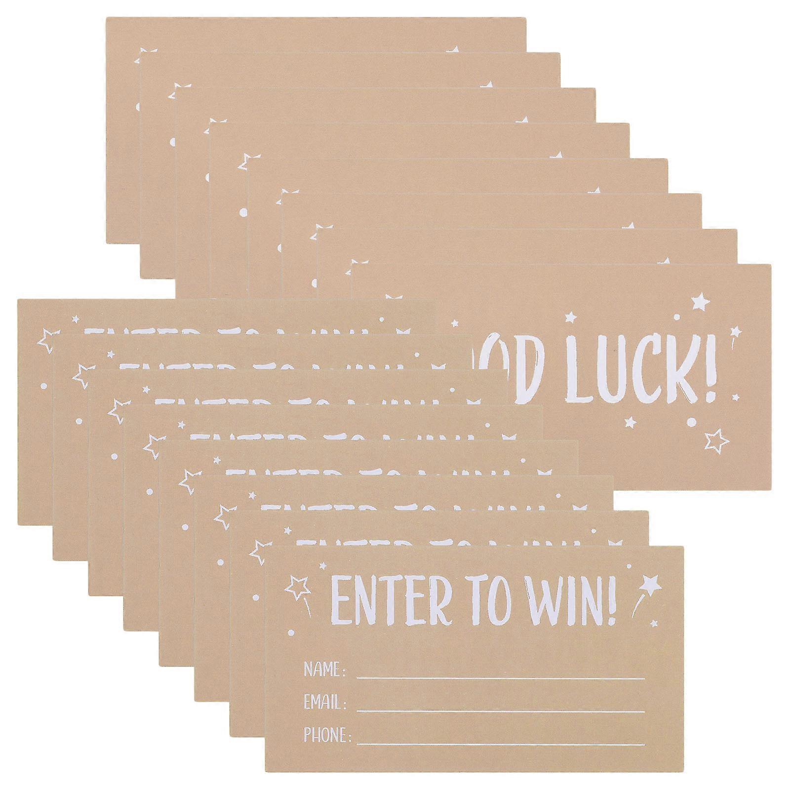 200Pcs Raffle Tickets Entry Form Cards for Raffles with Email Fields